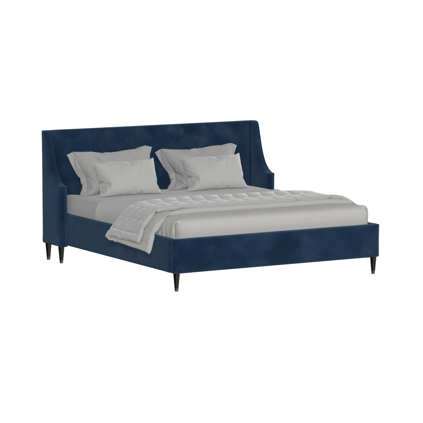 Laura Double Bed with High Headboard