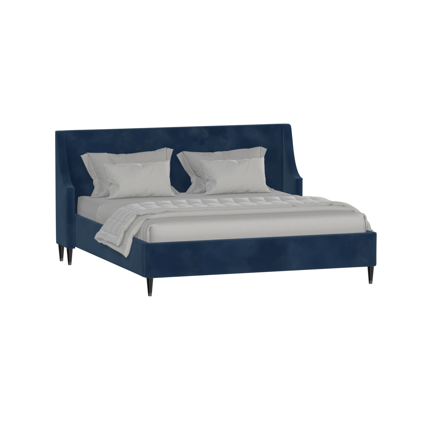 Laura Double Bed with High Headboard