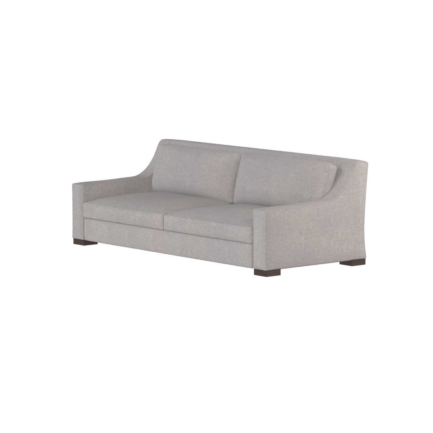 Louis 2 Seater Sofa — Structured Design with Tapered Arms