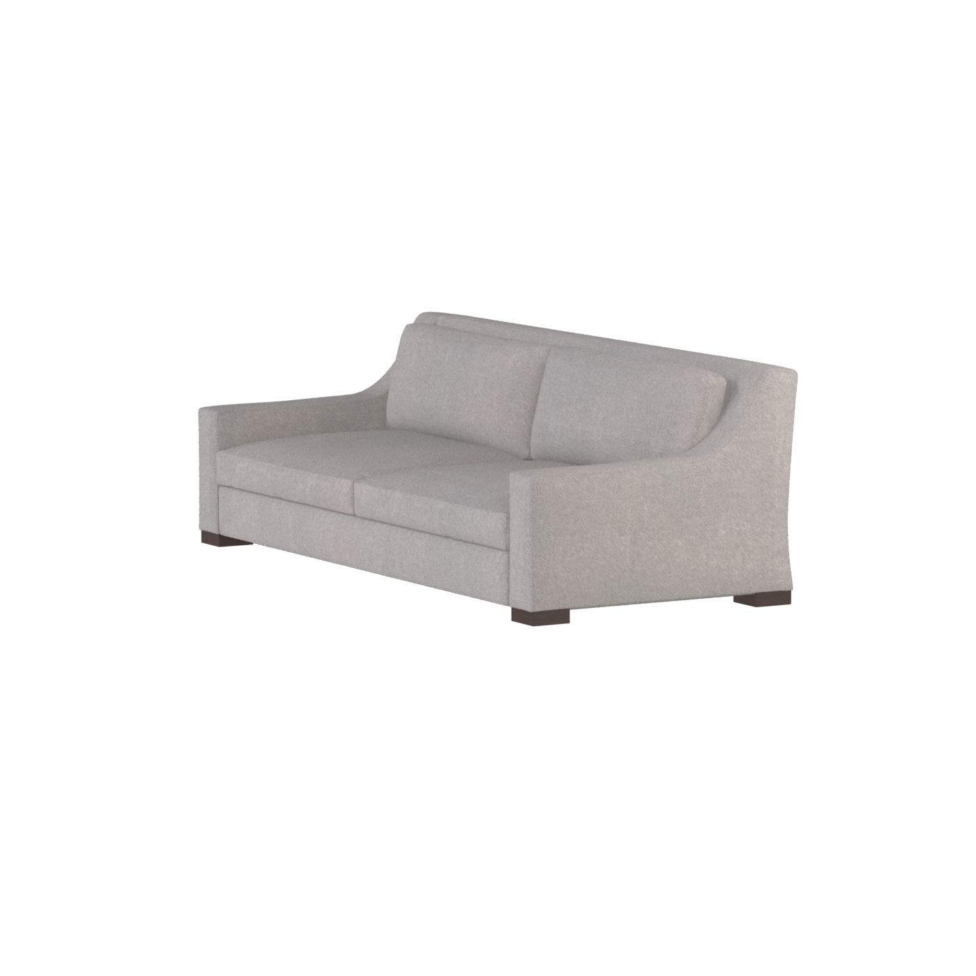 Louis 2 Seater Sofa — Structured Design with Tapered Arms