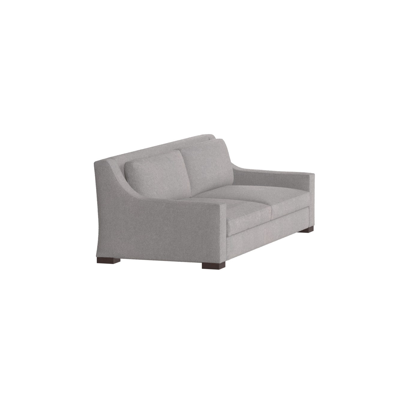 Louis 2 Seater Sofa — Structured Design with Tapered Arms