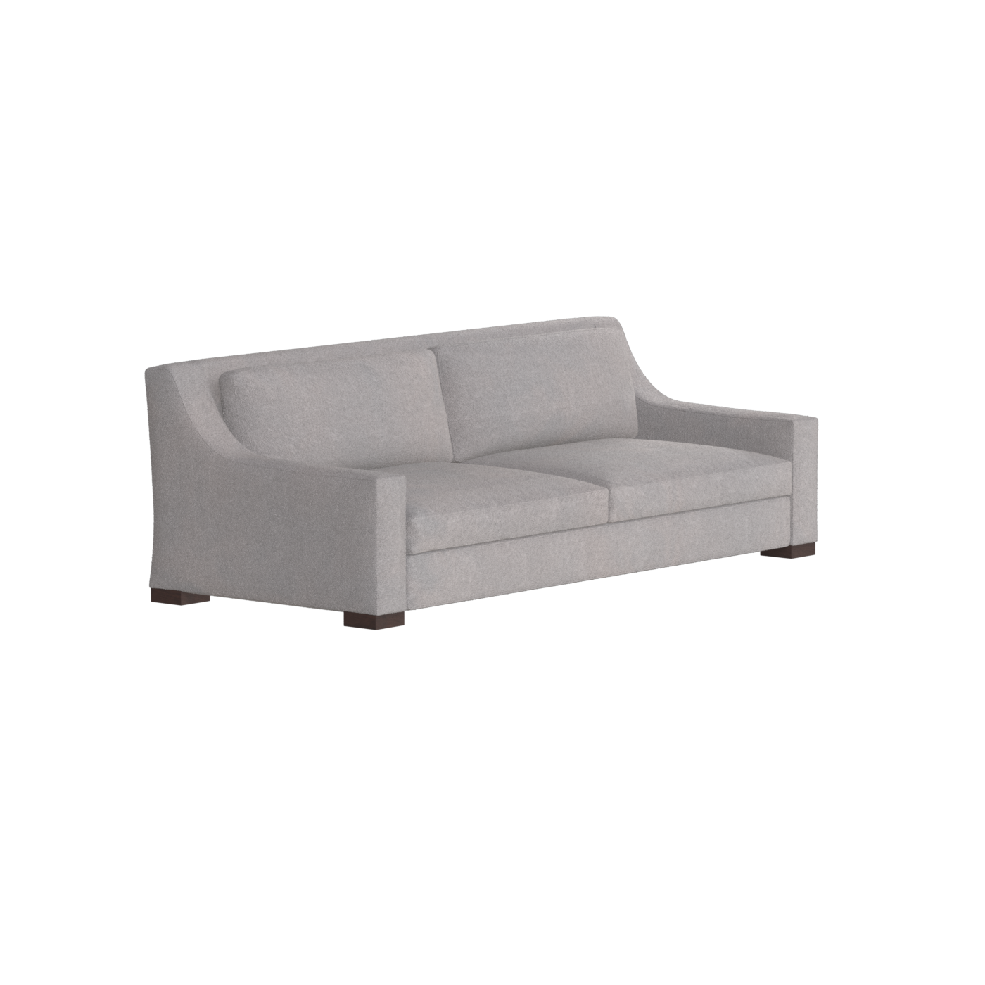 Louis 2 Seater Sofa — Structured Design with Tapered Arms