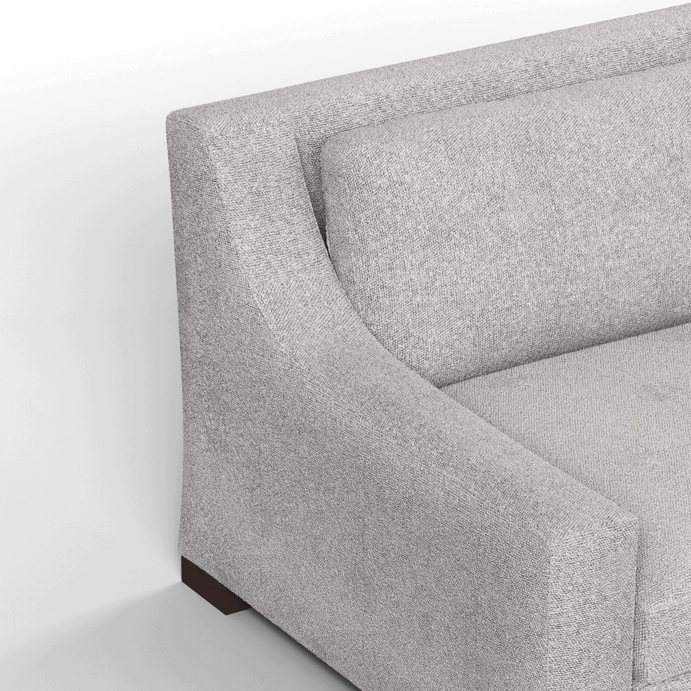 Louis 2 Seater Sofa — Structured Design with Tapered Arms