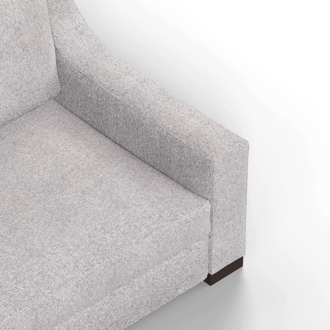 Louis 2 Seater Sofa — Structured Design with Tapered Arms
