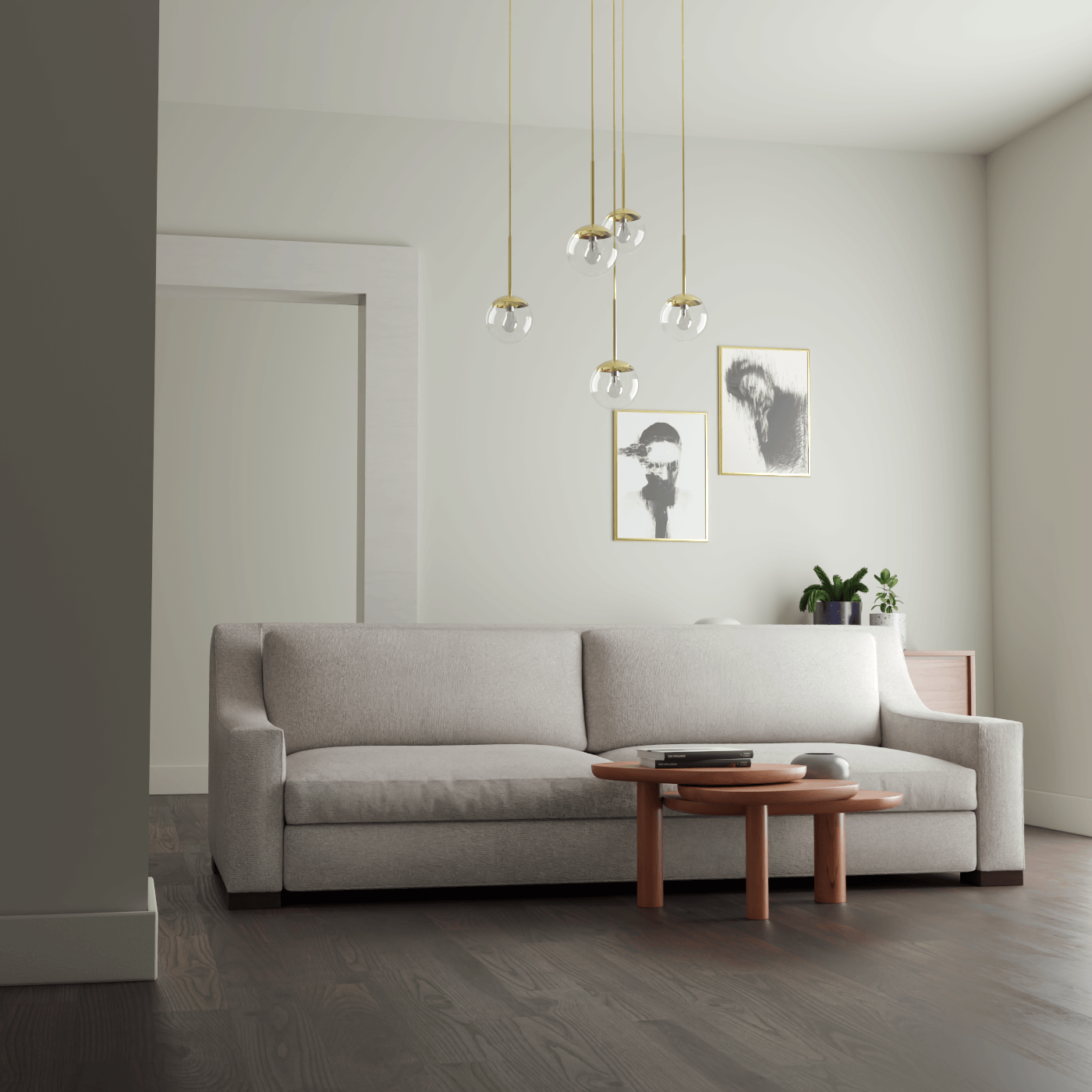Louis 2 Seater Sofa — Structured Design with Tapered Arms