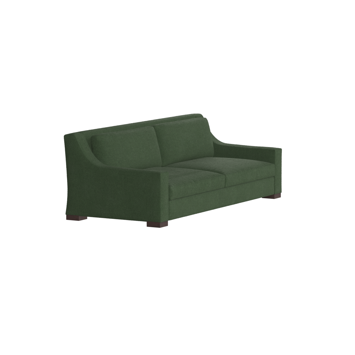 Louis 2 Seater Sofa — Structured Design with Tapered Arms