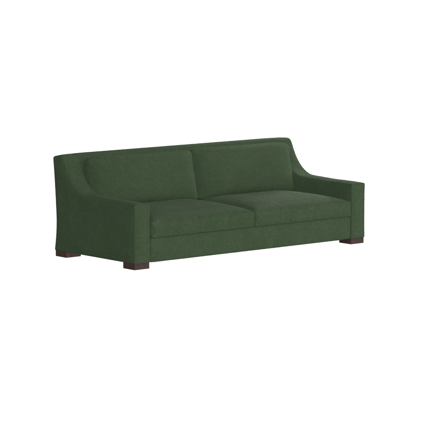 Louis 2 Seater Sofa — Structured Design with Tapered Arms