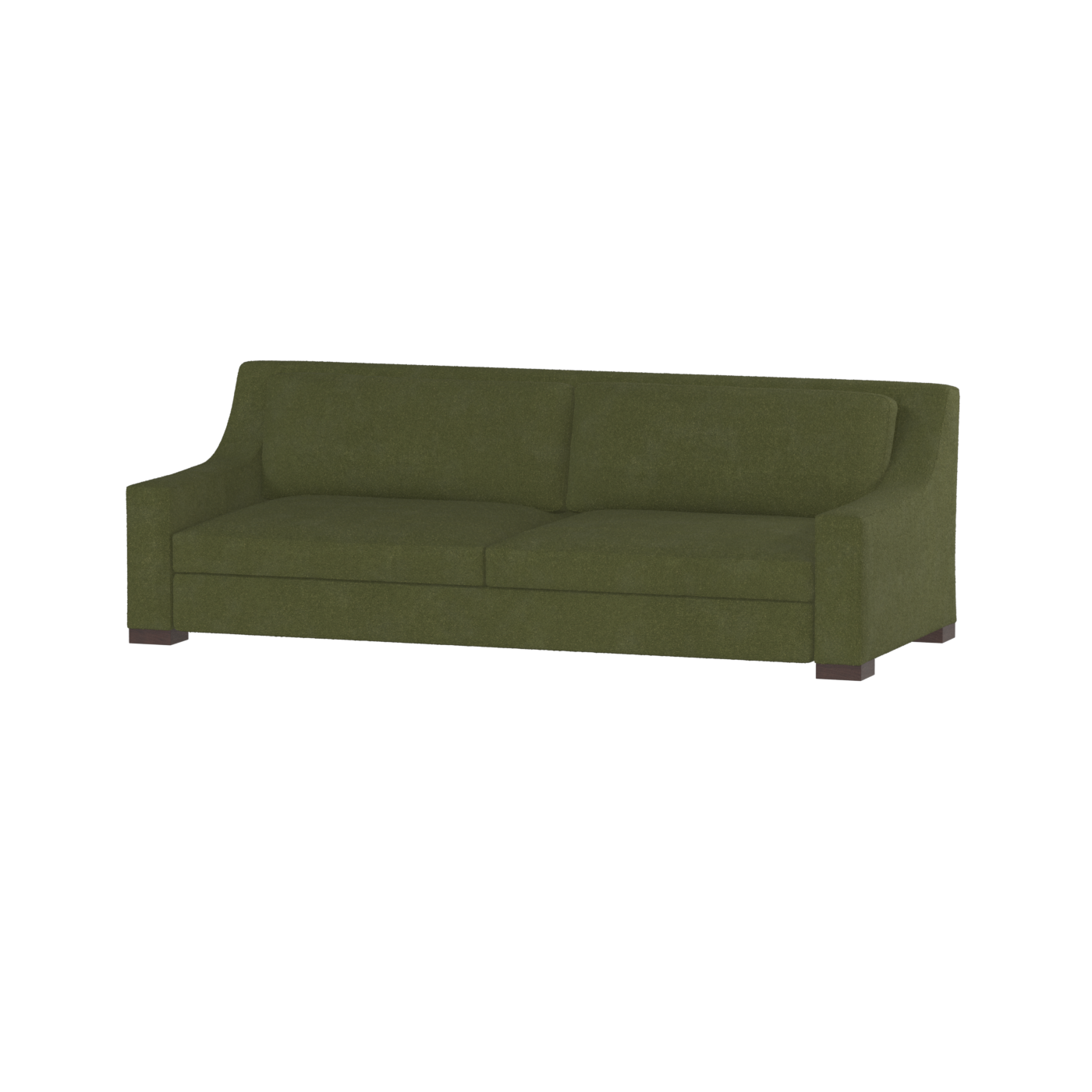Louis 2 Seater Sofa — Structured Design with Tapered Arms