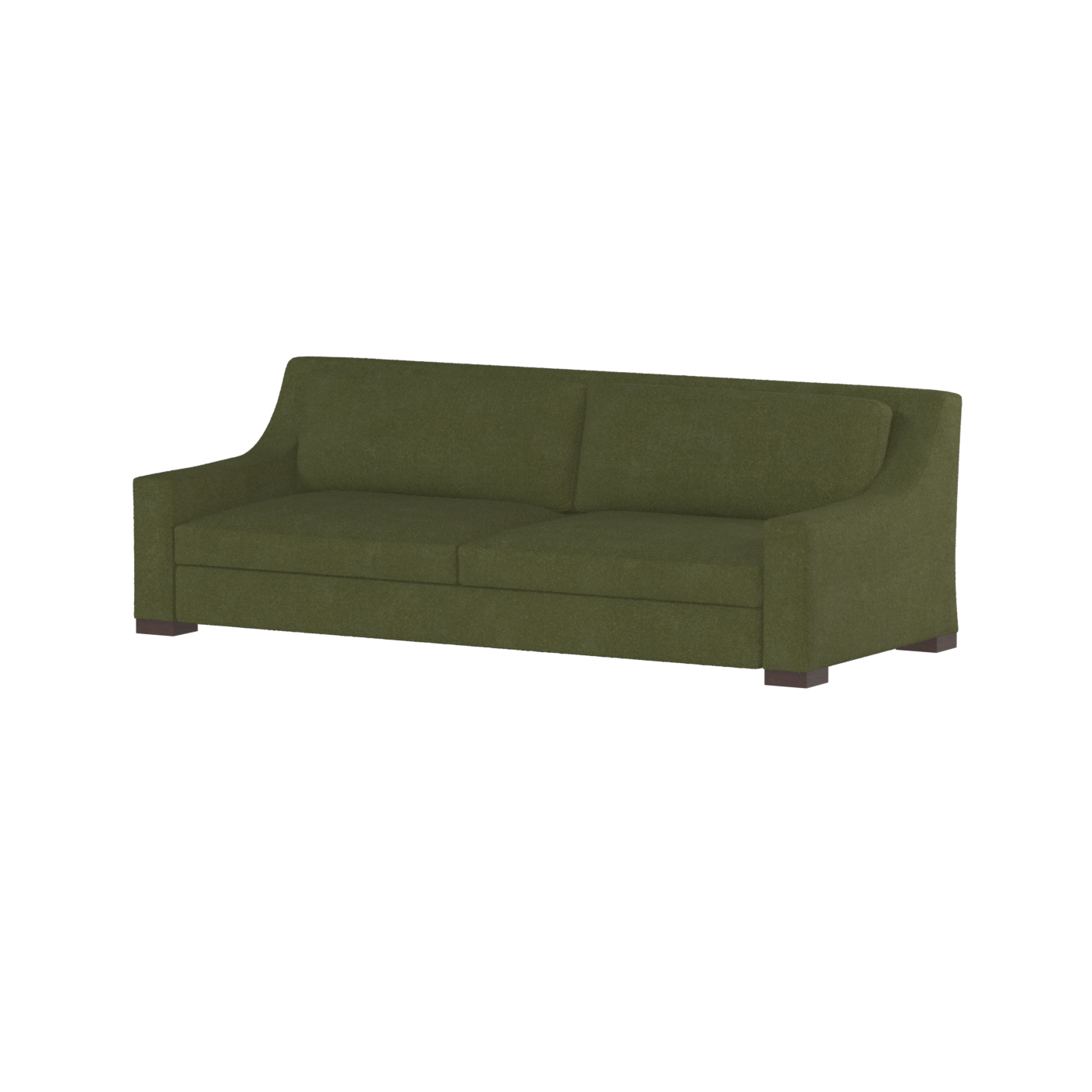 Louis 2 Seater Sofa — Structured Design with Tapered Arms