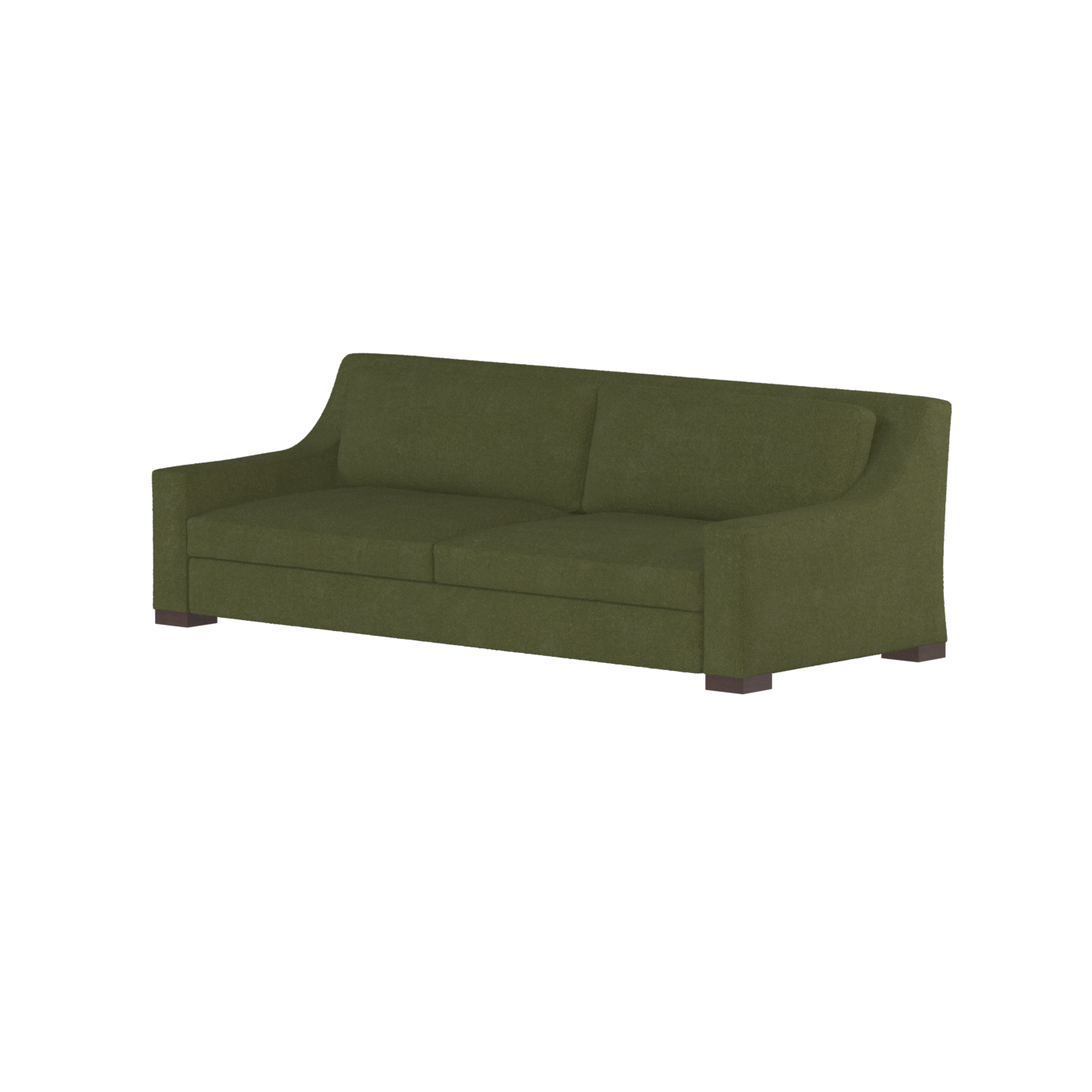 Louis 2 Seater Sofa — Structured Design with Tapered Arms