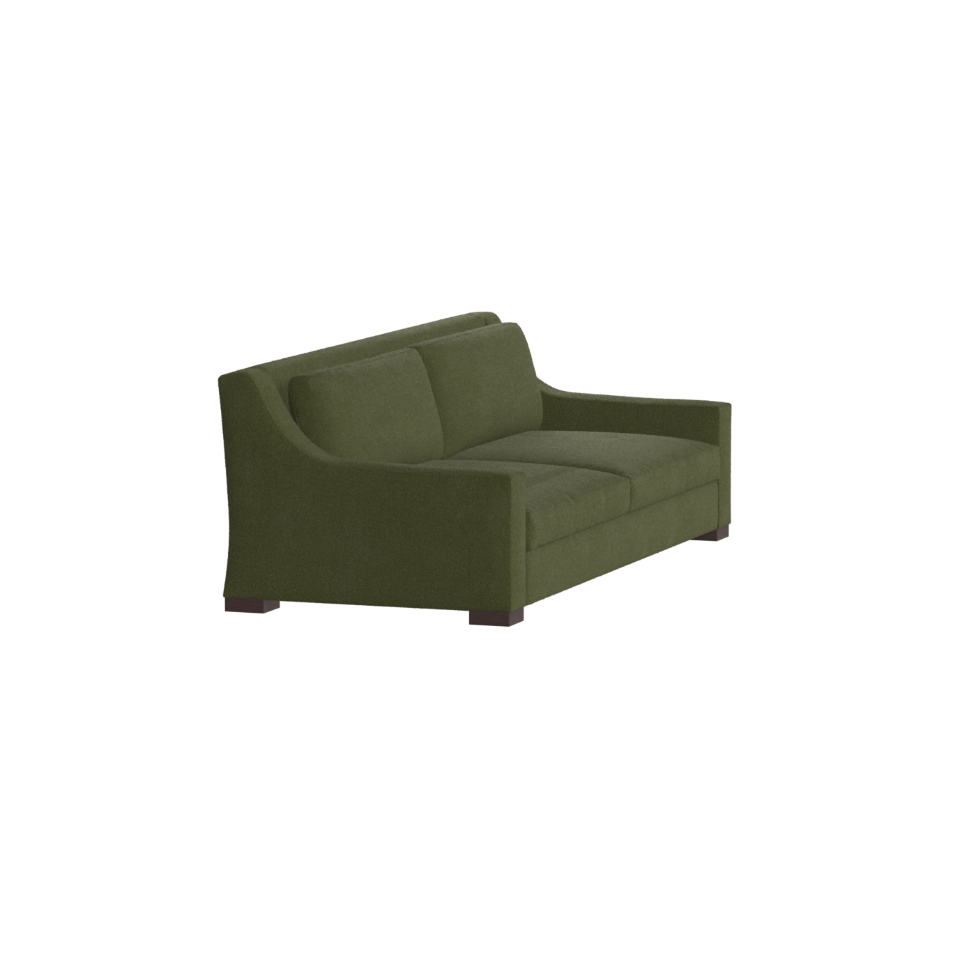 Louis 2 Seater Sofa — Structured Design with Tapered Arms