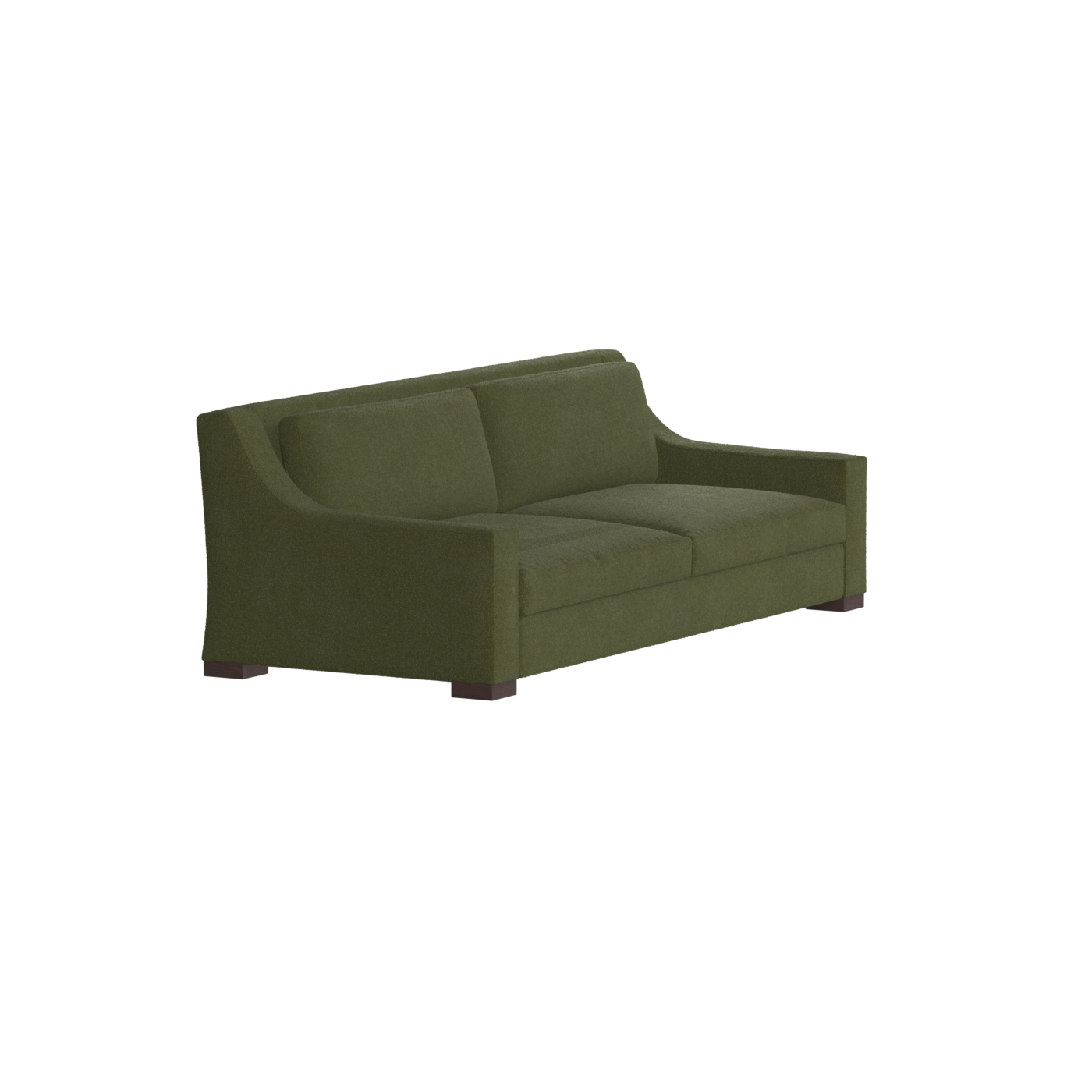 Louis 2 Seater Sofa — Structured Design with Tapered Arms