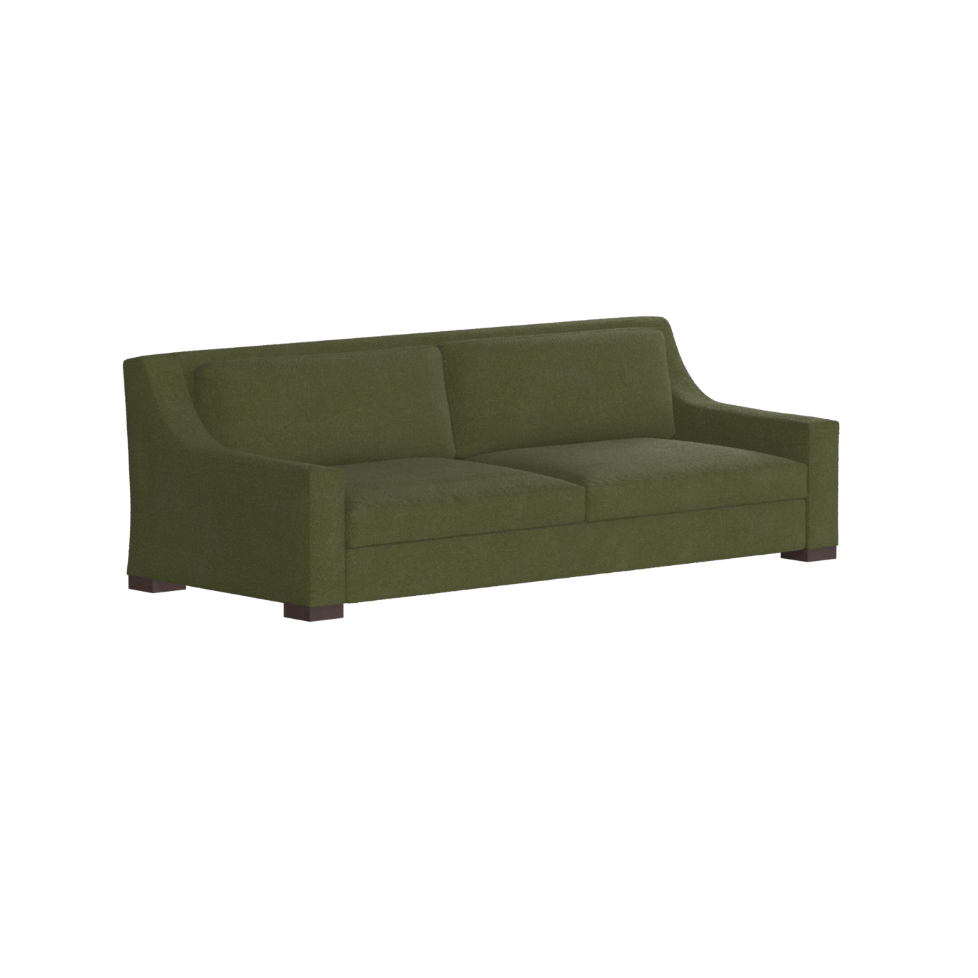 Louis 2 Seater Sofa — Structured Design with Tapered Arms