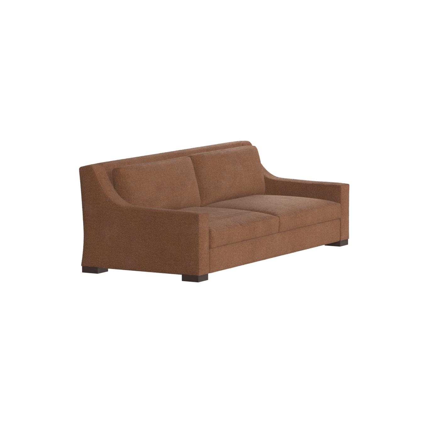 Louis 2 Seater Sofa — Structured Design with Tapered Arms