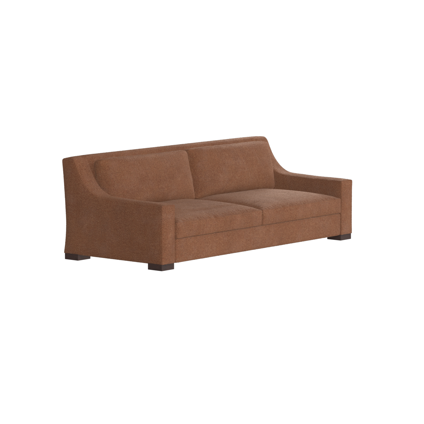 Louis 2 Seater Sofa — Structured Design with Tapered Arms