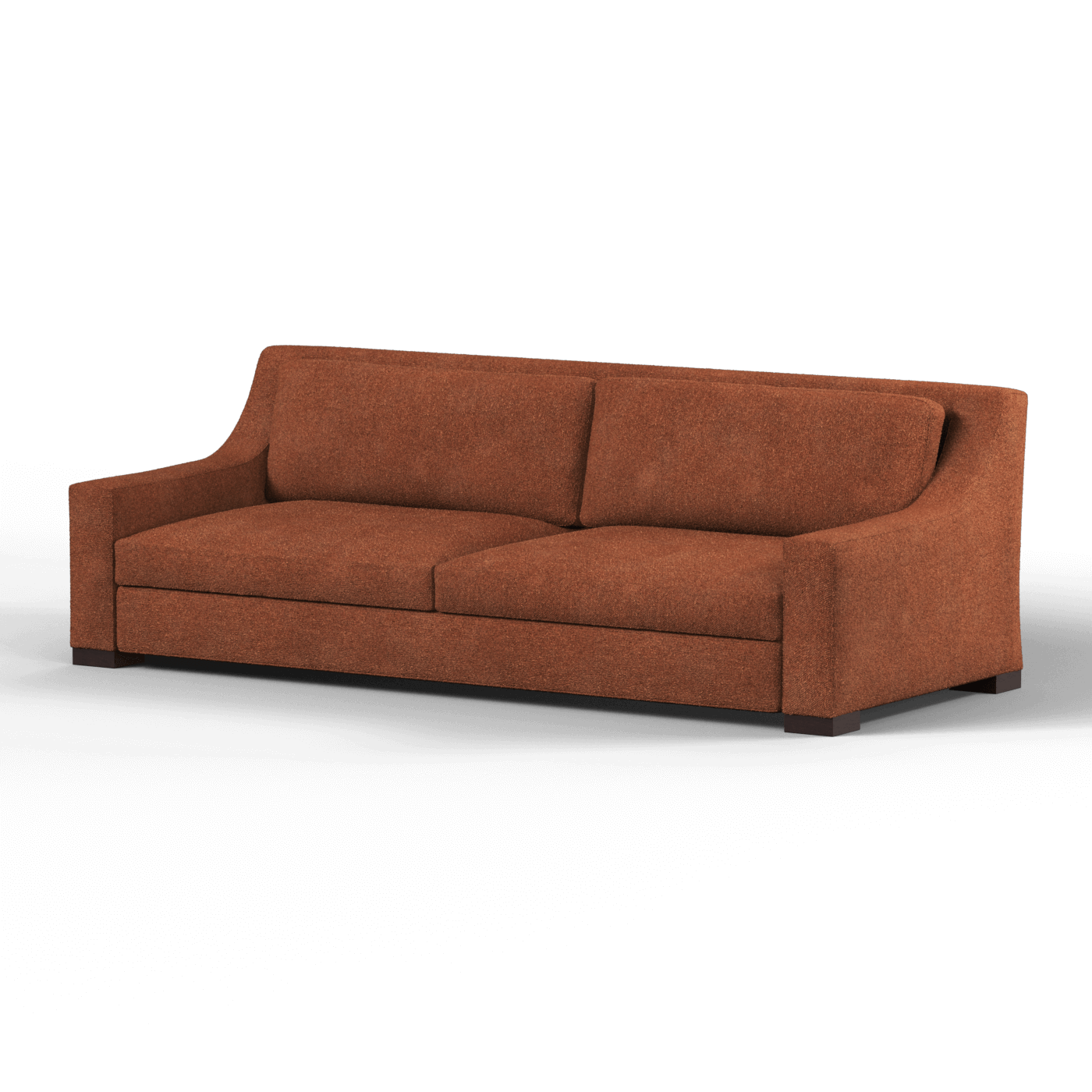 Louis 2 Seater Sofa — Structured Design with Tapered Arms