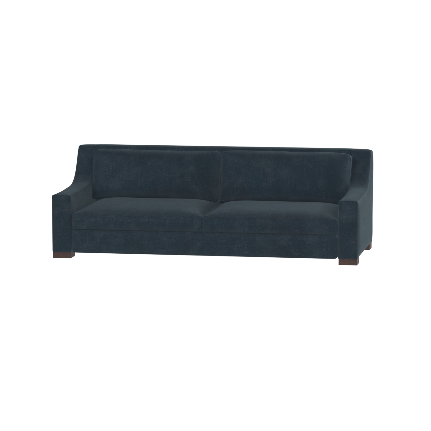 Louis 2 Seater Sofa — Structured Design with Tapered Arms