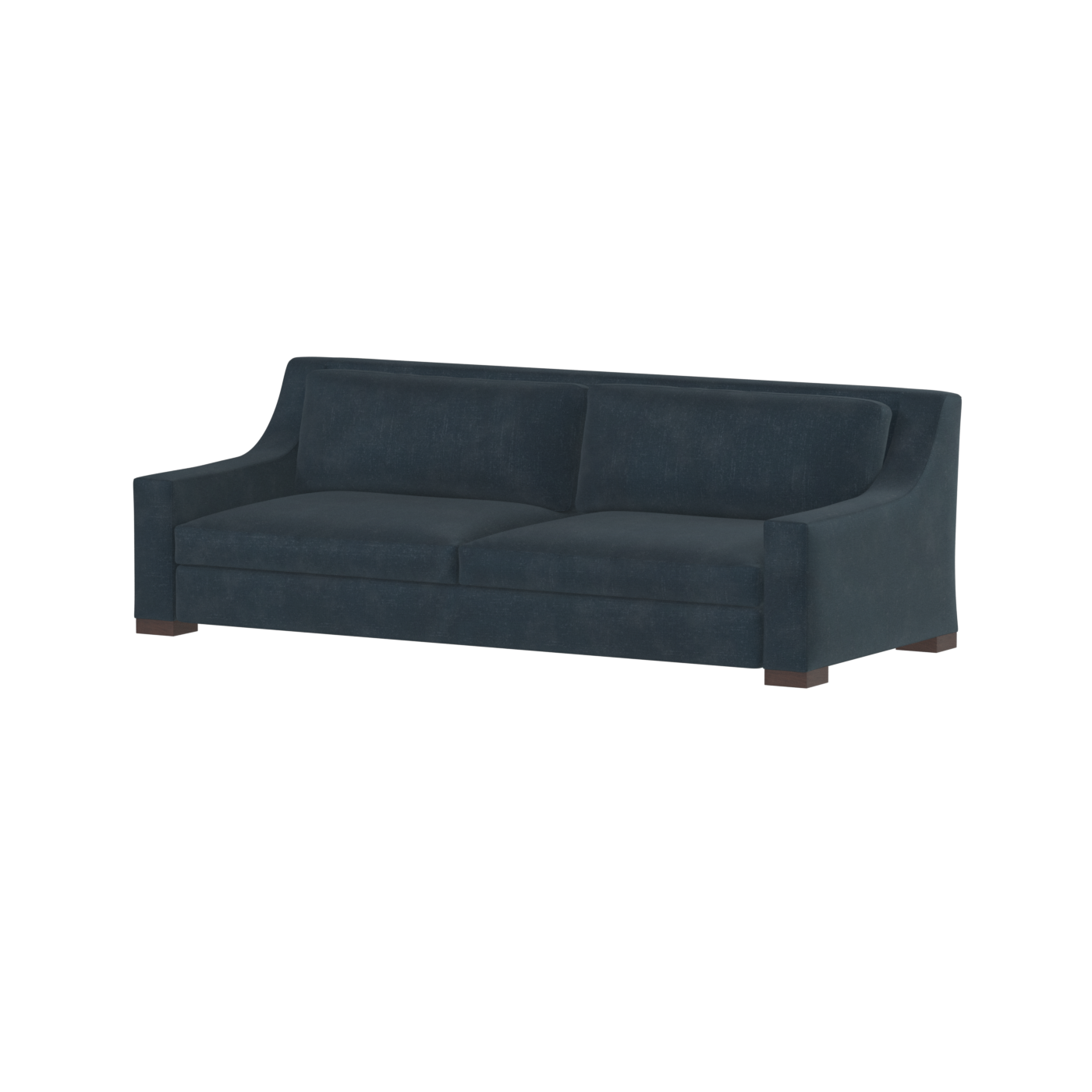 Louis 2 Seater Sofa — Structured Design with Tapered Arms