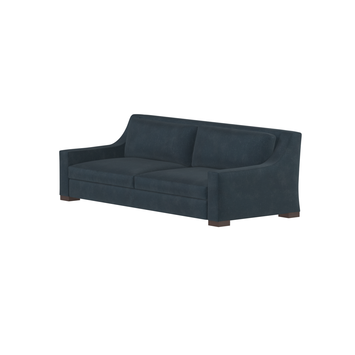 Louis 2 Seater Sofa — Structured Design with Tapered Arms