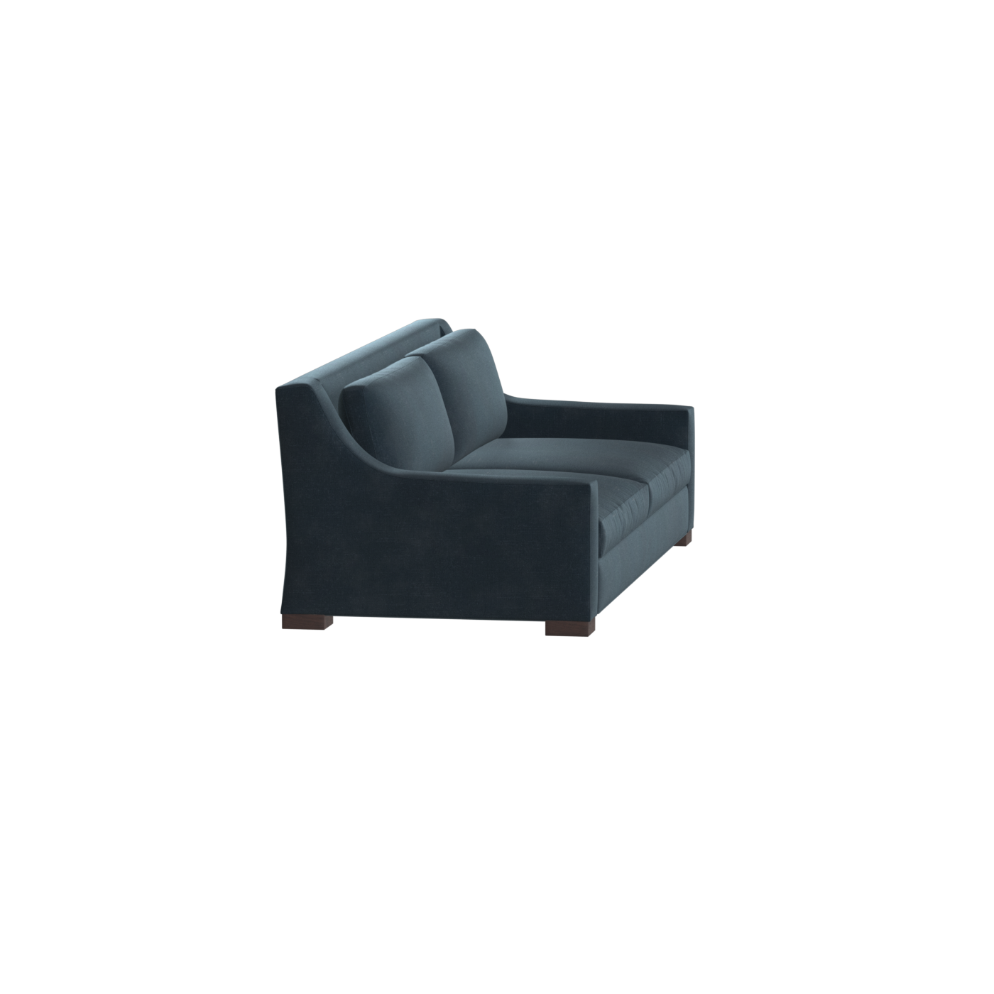 Louis 2 Seater Sofa — Structured Design with Tapered Arms