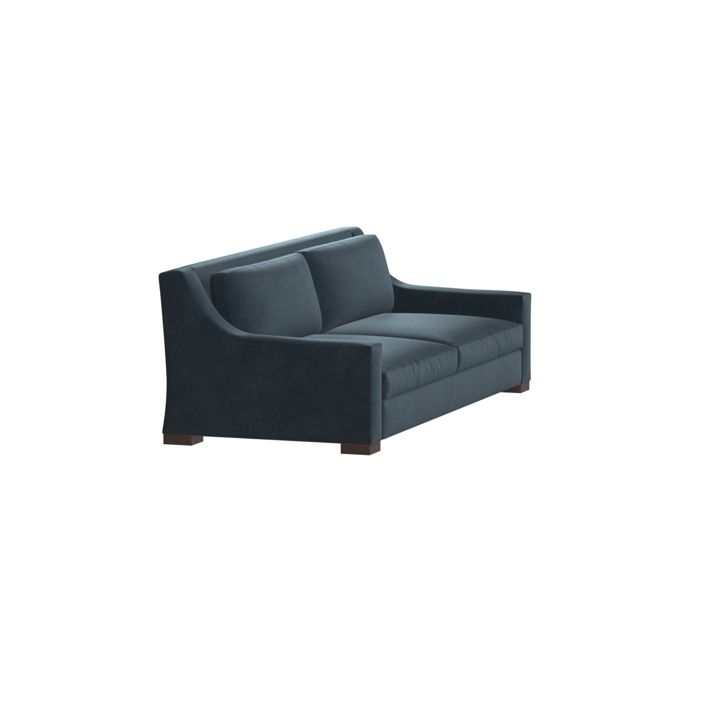 Louis 2 Seater Sofa — Structured Design with Tapered Arms
