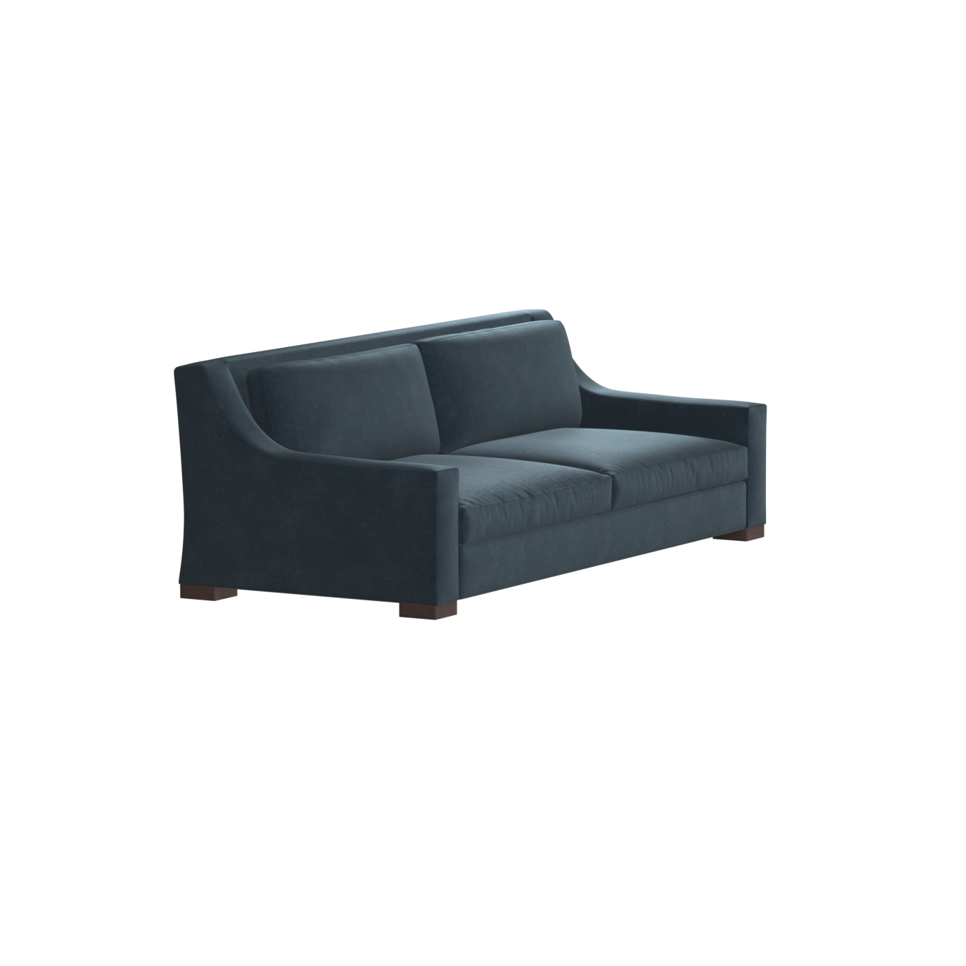 Louis 2 Seater Sofa — Structured Design with Tapered Arms