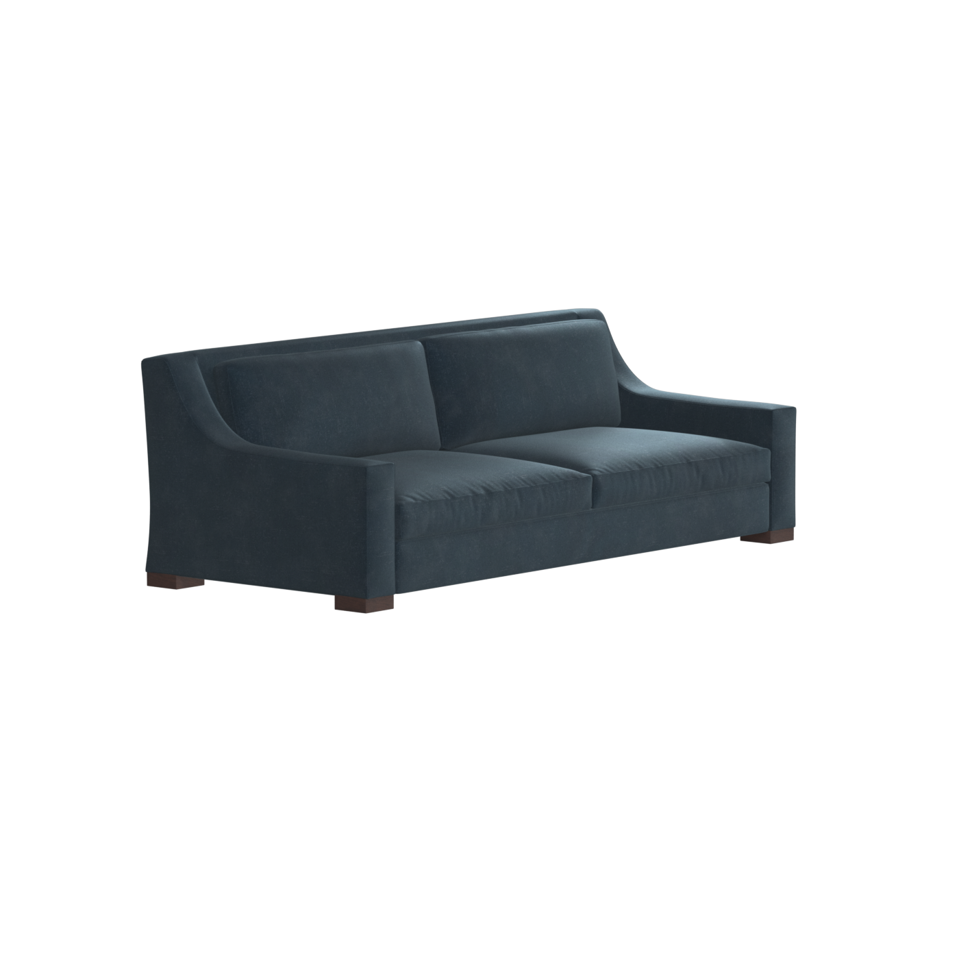 Louis 2 Seater Sofa — Structured Design with Tapered Arms