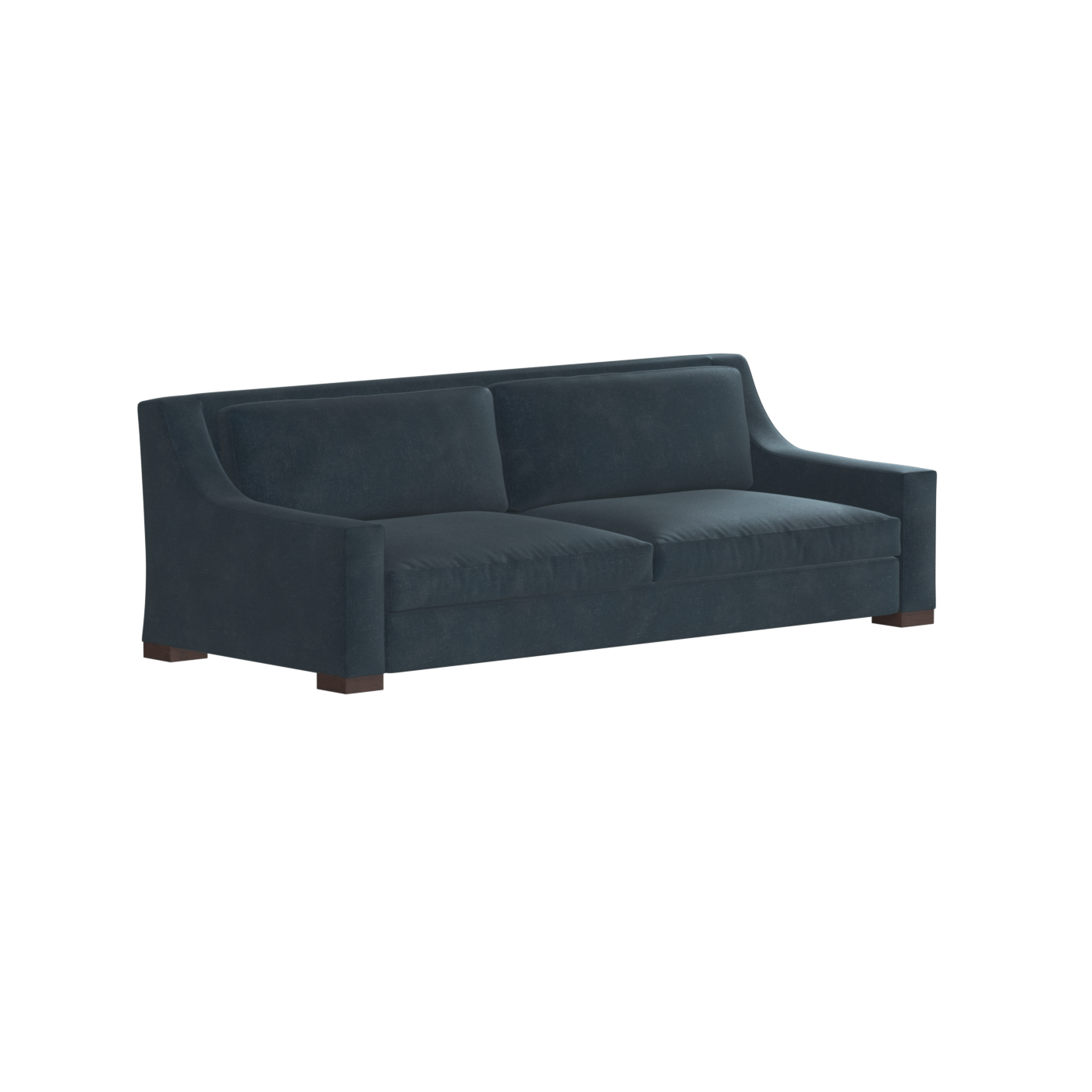 Louis 2 Seater Sofa — Structured Design with Tapered Arms