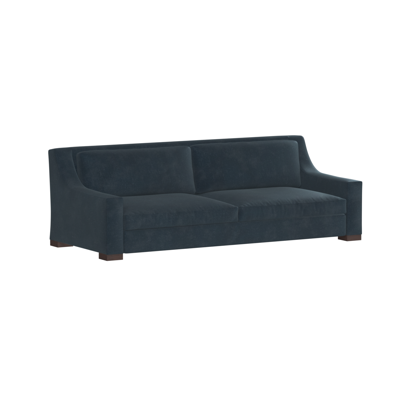 Louis 2 Seater Sofa — Structured Design with Tapered Arms
