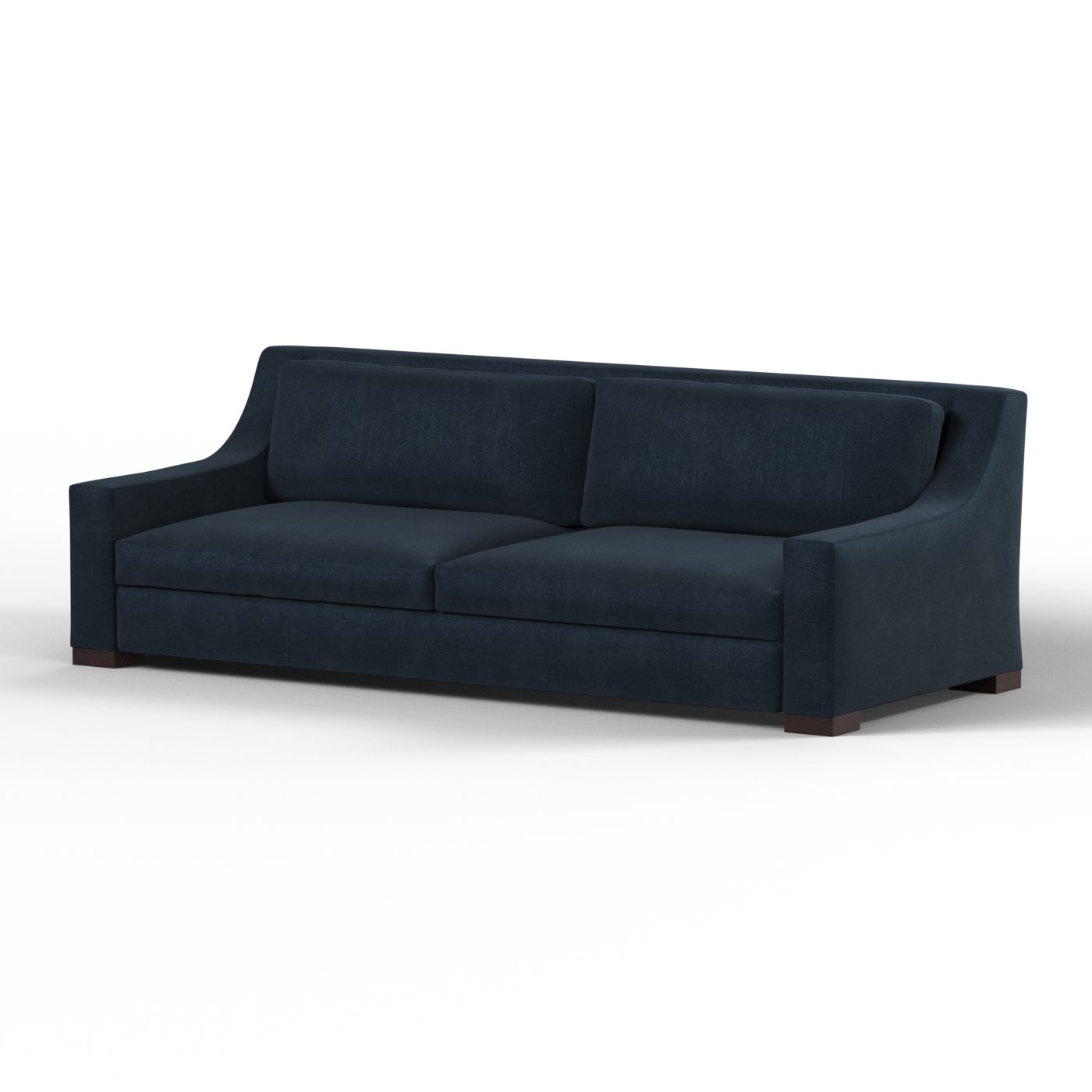 Louis 2 Seater Sofa — Structured Design with Tapered Arms