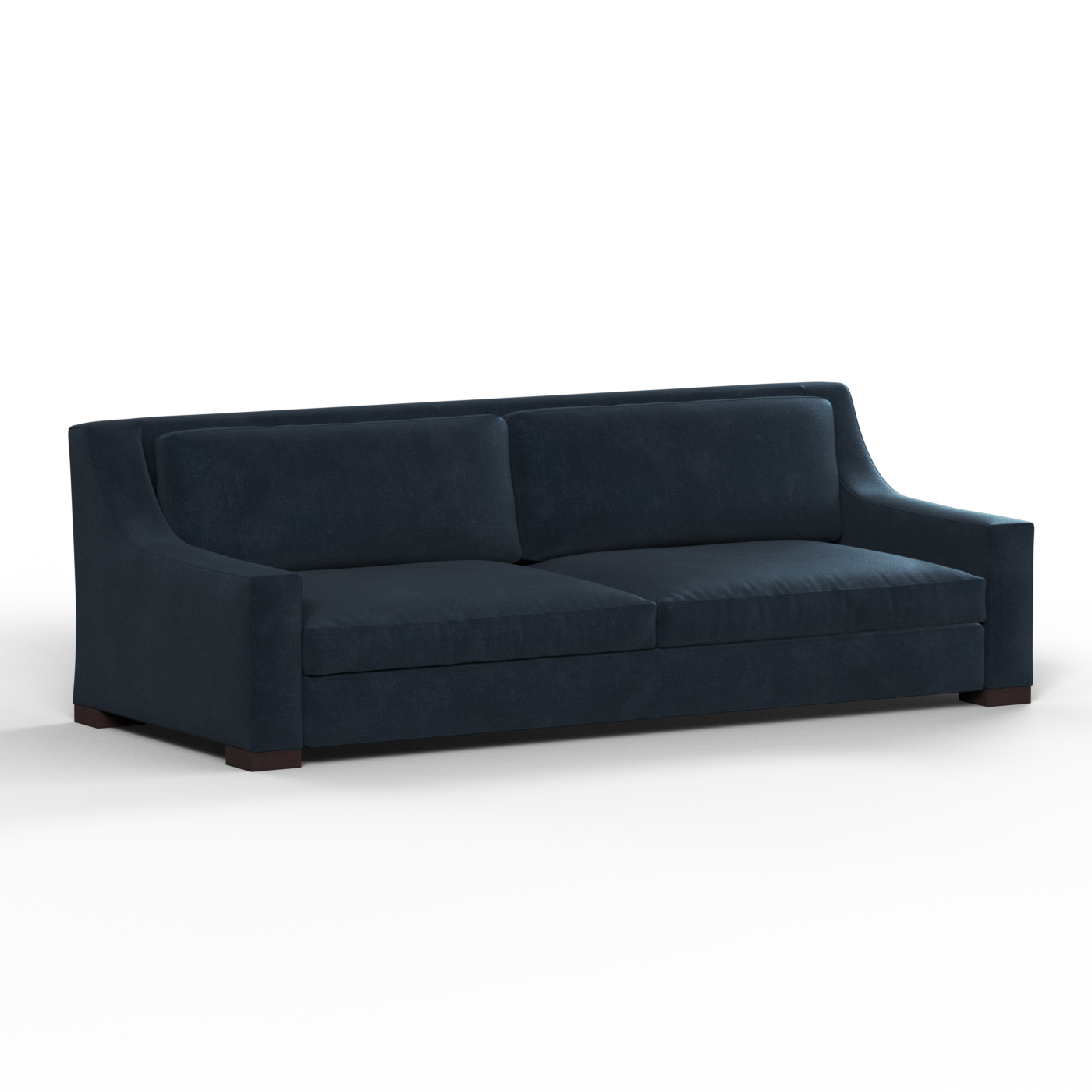 Louis 2 Seater Sofa — Structured Design with Tapered Arms
