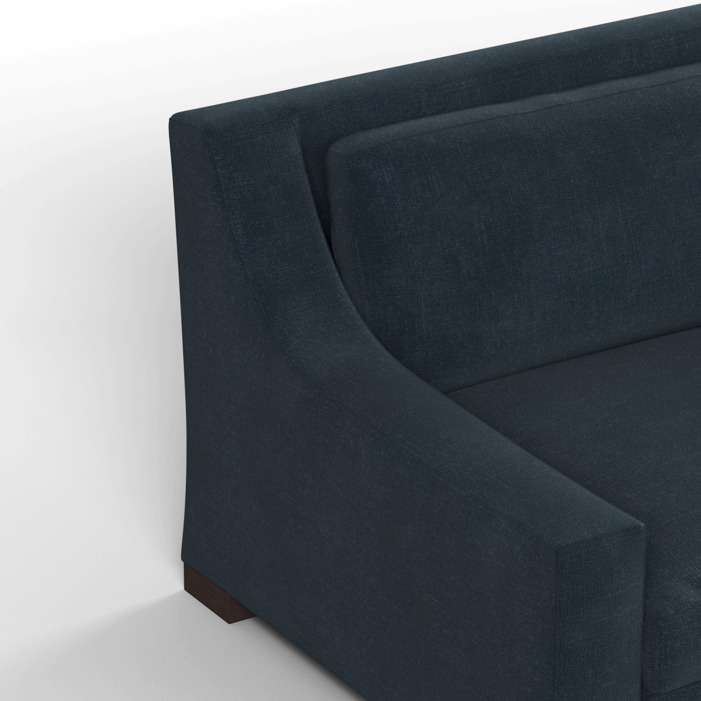 Louis 2 Seater Sofa — Structured Design with Tapered Arms