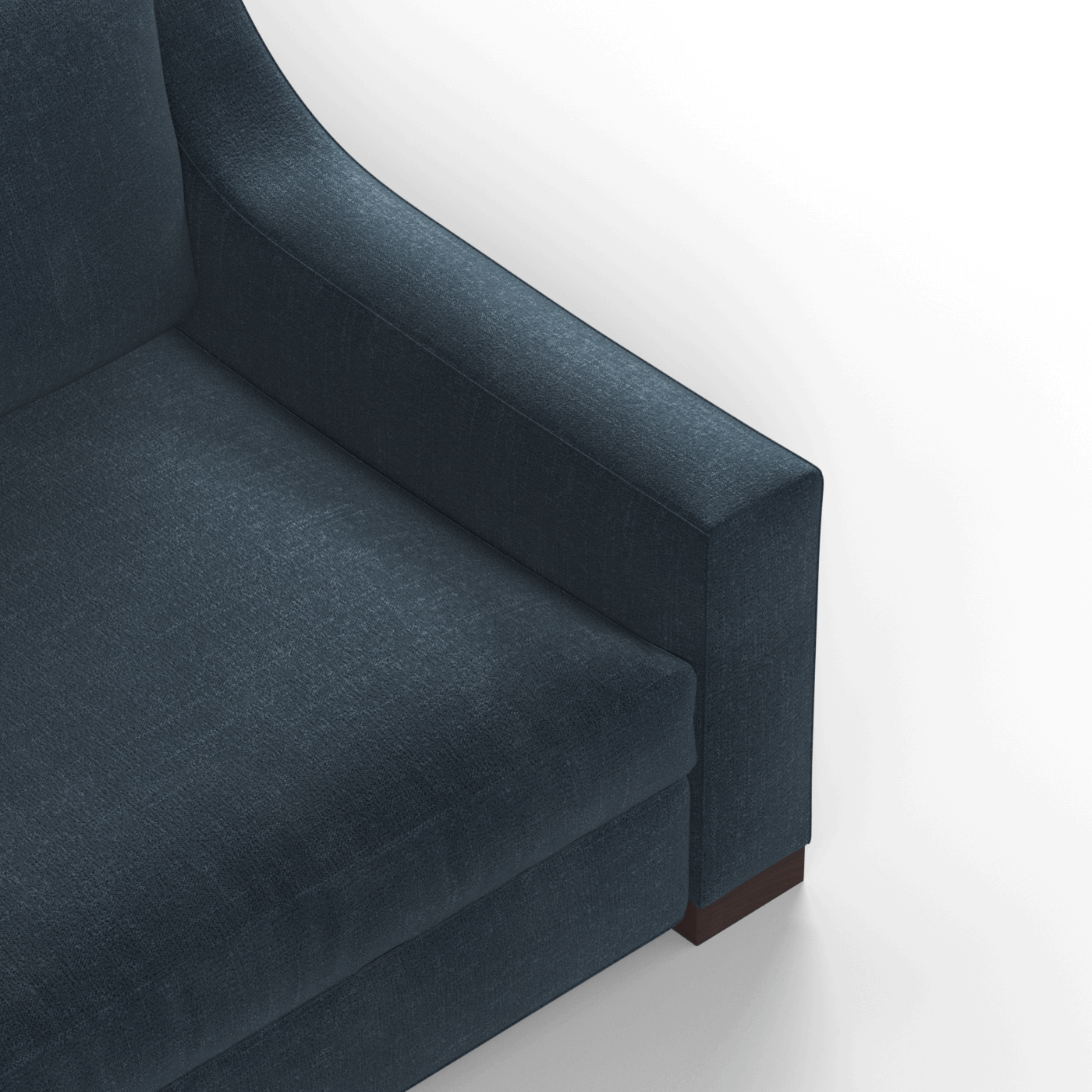 Louis 2 Seater Sofa — Structured Design with Tapered Arms