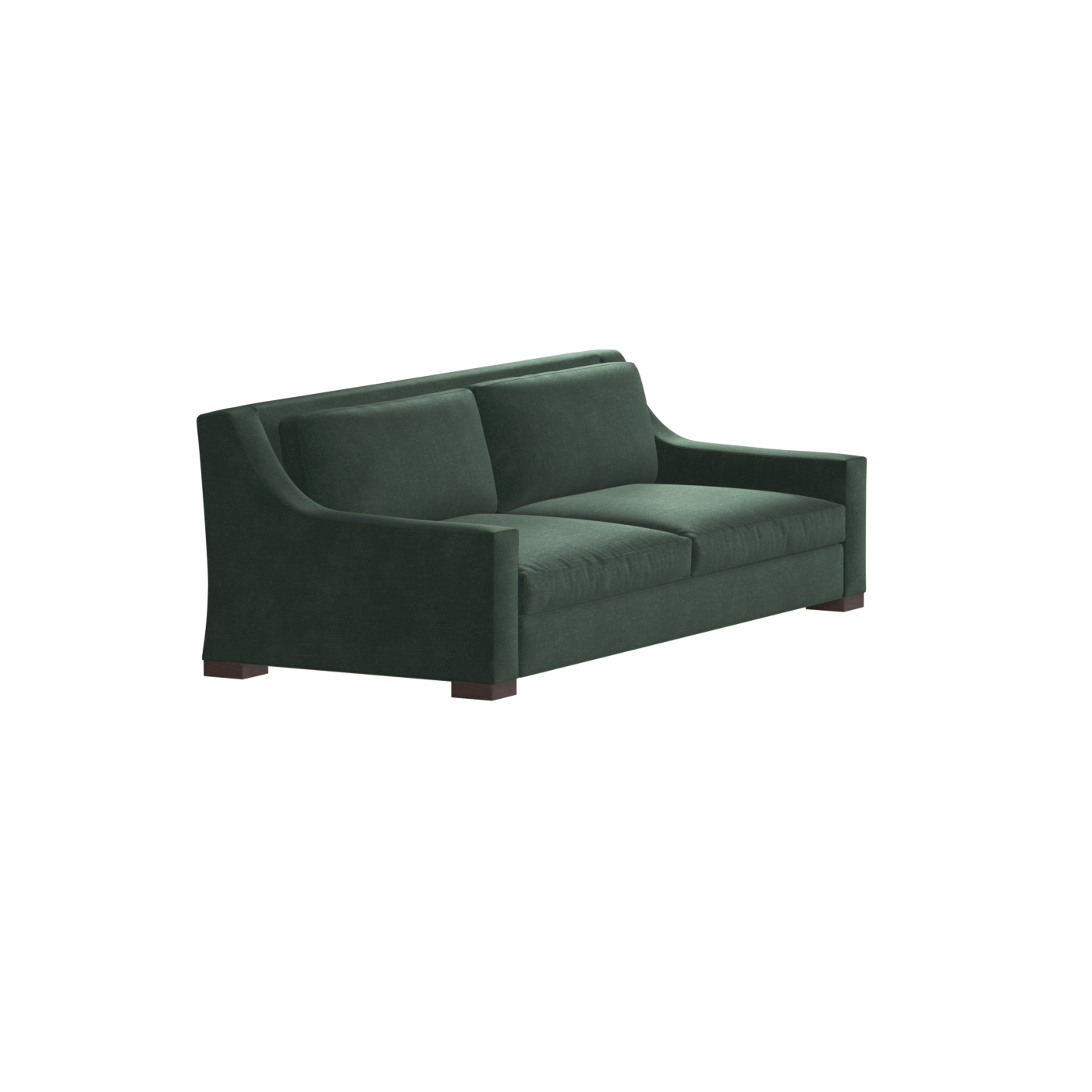 Louis 2 Seater Sofa — Structured Design with Tapered Arms