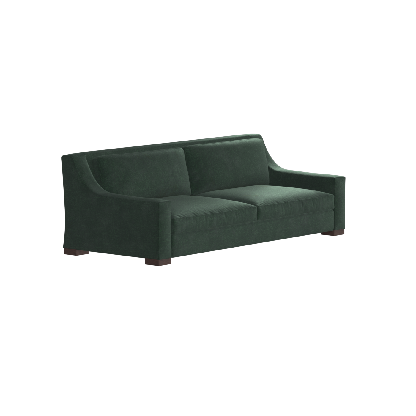 Louis 2 Seater Sofa — Structured Design with Tapered Arms