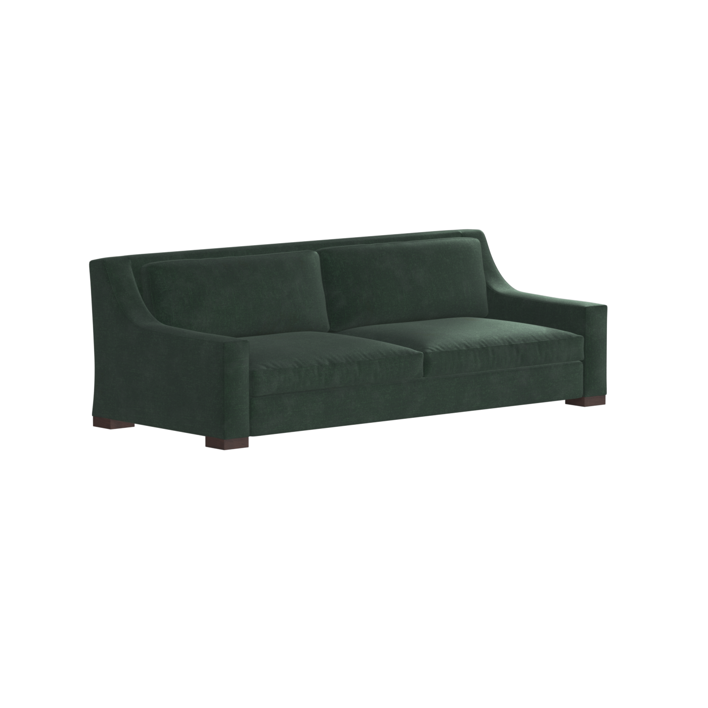 Louis 2 Seater Sofa — Structured Design with Tapered Arms