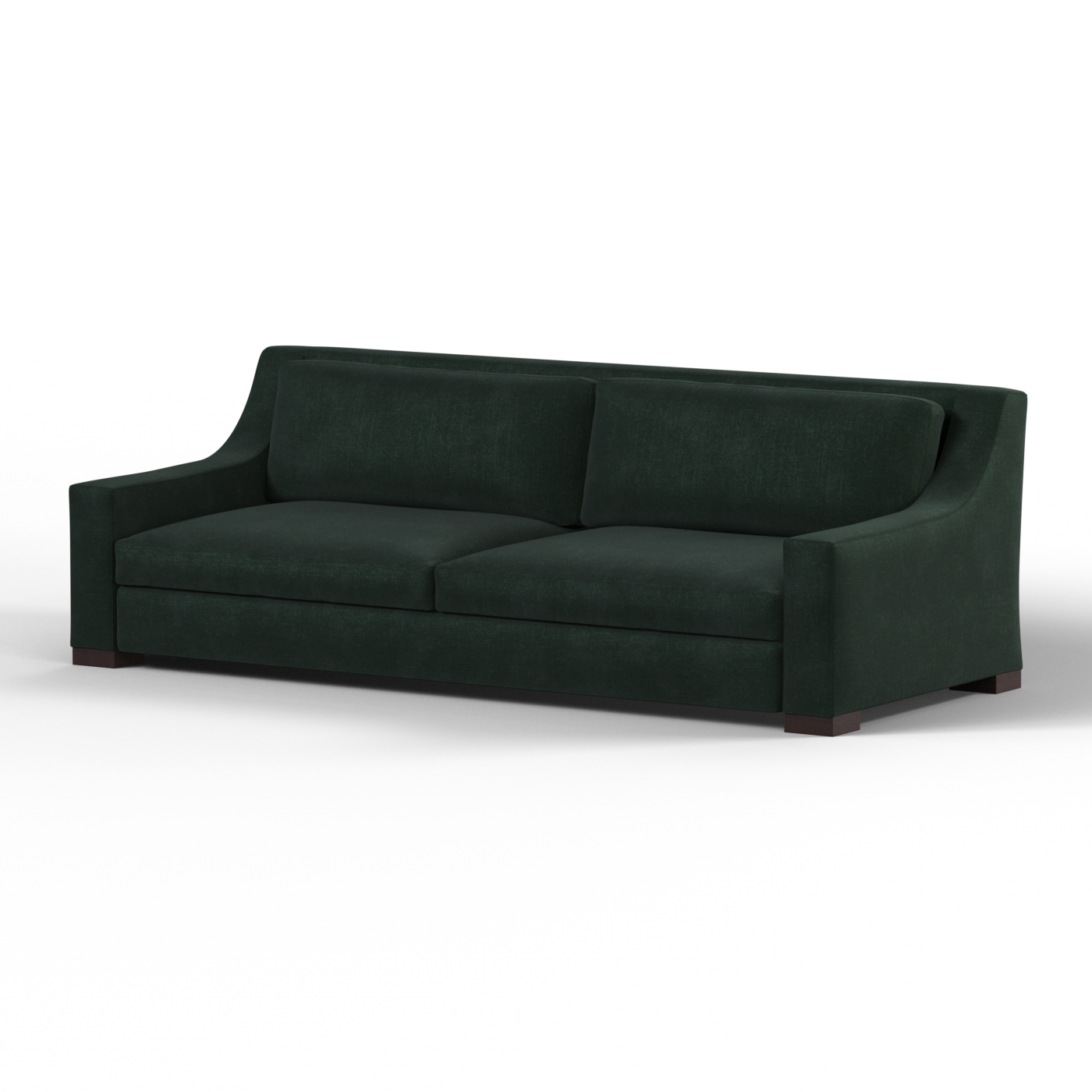 Louis 2 Seater Sofa — Structured Design with Tapered Arms