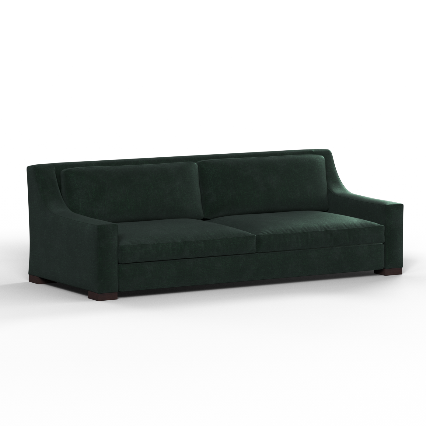 Louis 2 Seater Sofa — Structured Design with Tapered Arms