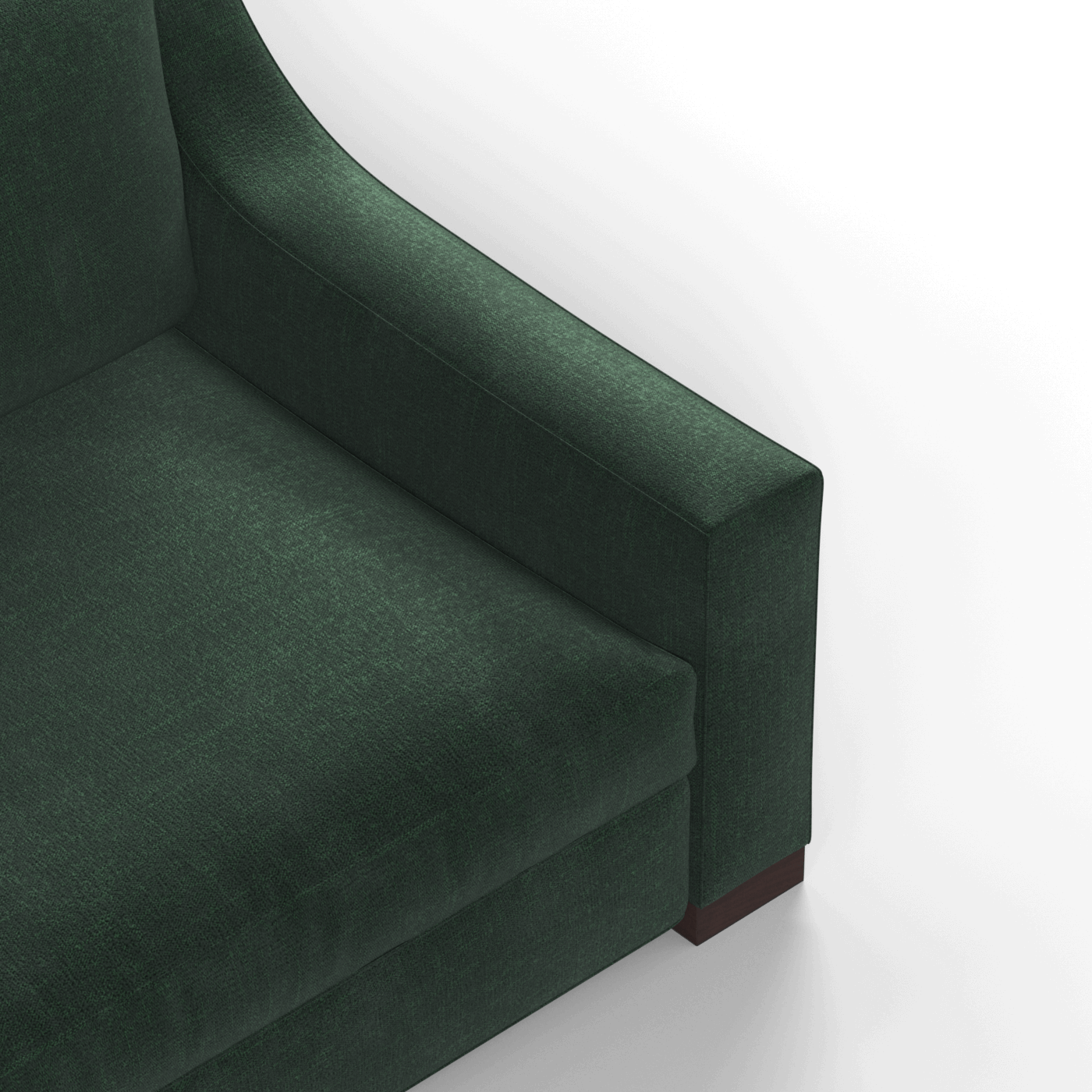 Louis 2 Seater Sofa — Structured Design with Tapered Arms