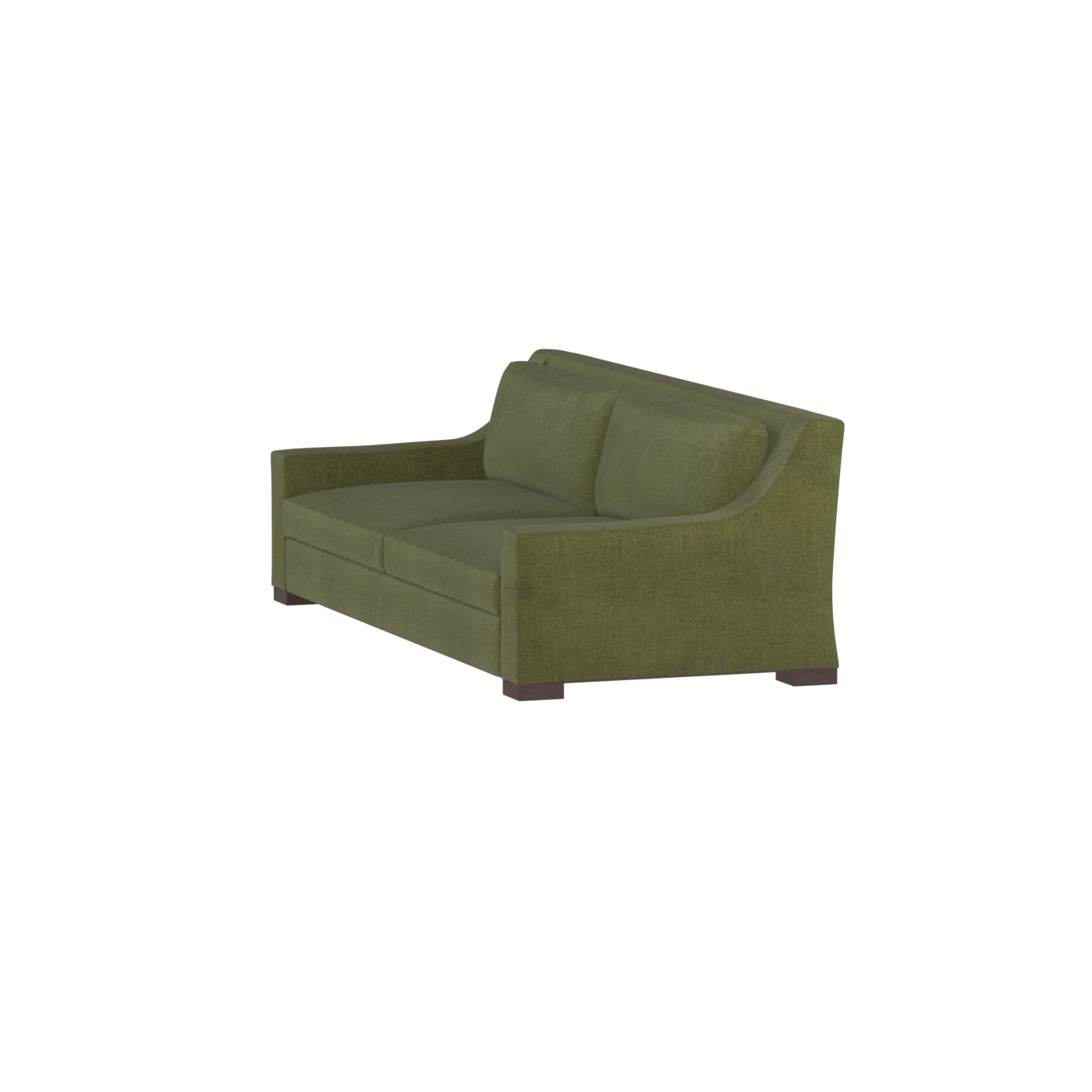 Louis 2 Seater Sofa — Structured Design with Tapered Arms