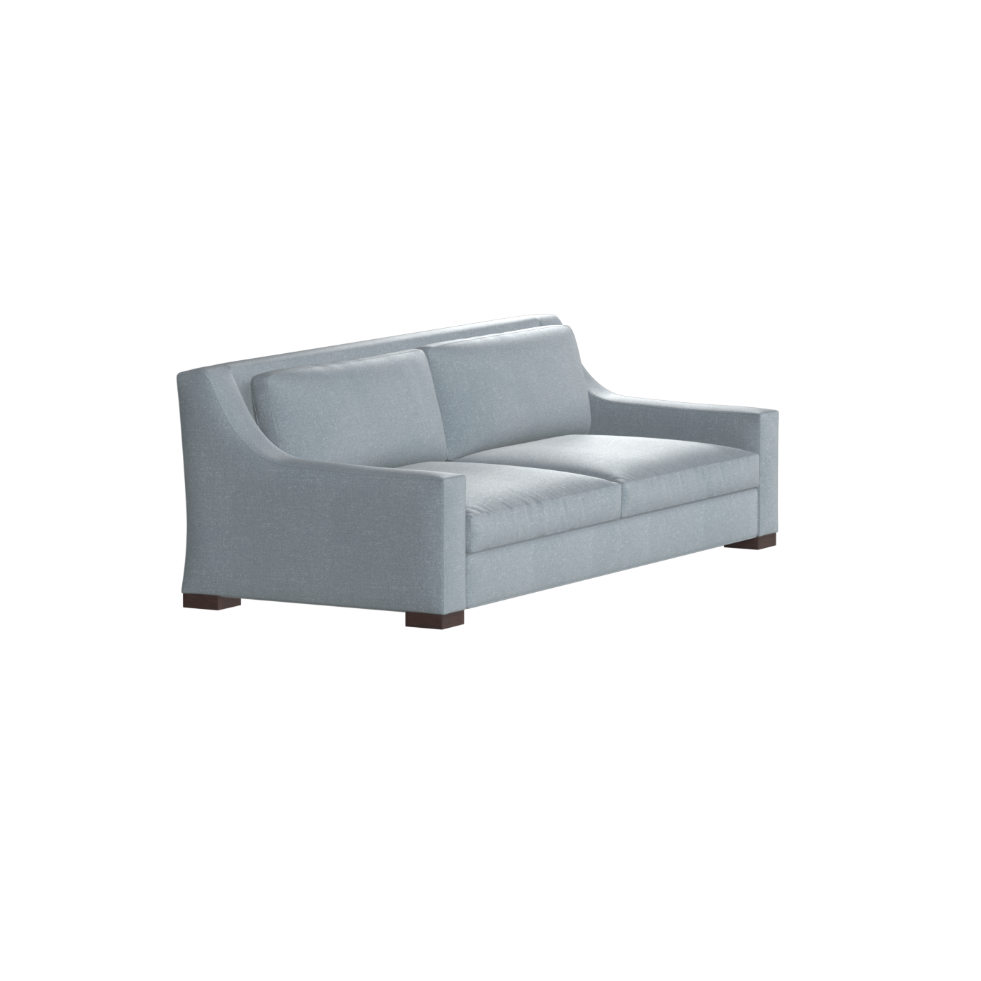Louis 2 Seater Sofa — Structured Design with Tapered Arms