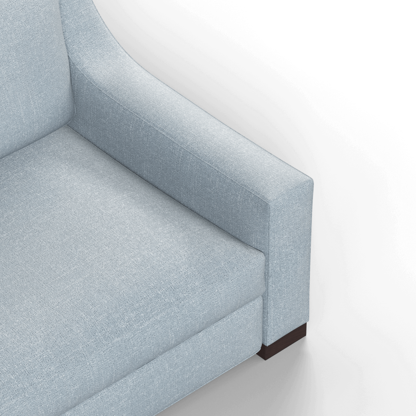 Louis 2 Seater Sofa — Structured Design with Tapered Arms