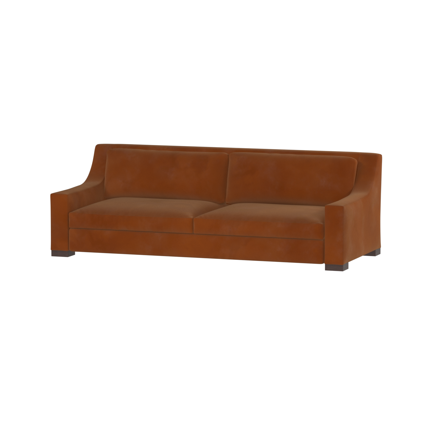 Louis 2 Seater Sofa — Structured Design with Tapered Arms