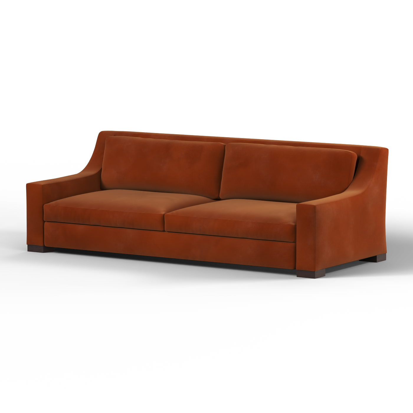Louis 2 Seater Sofa — Structured Design with Tapered Arms