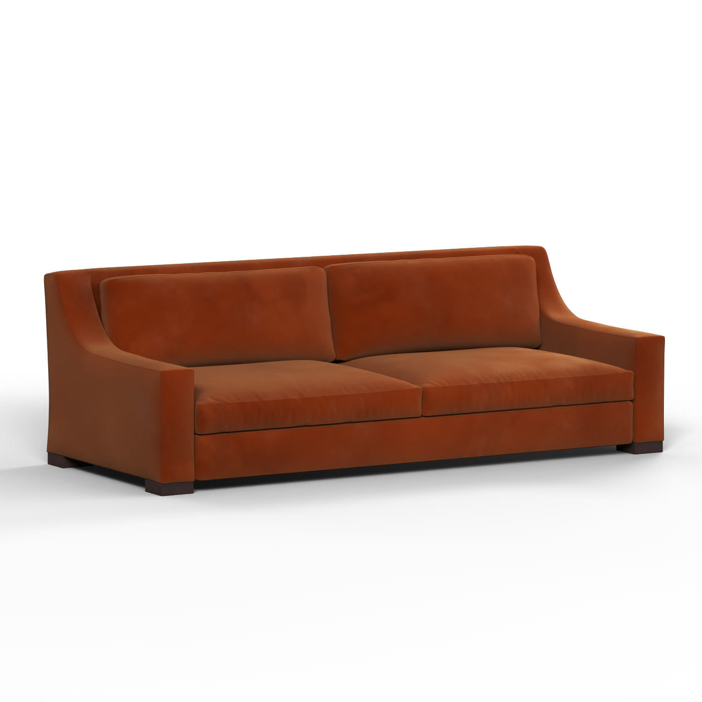 Louis 2 Seater Sofa — Structured Design with Tapered Arms
