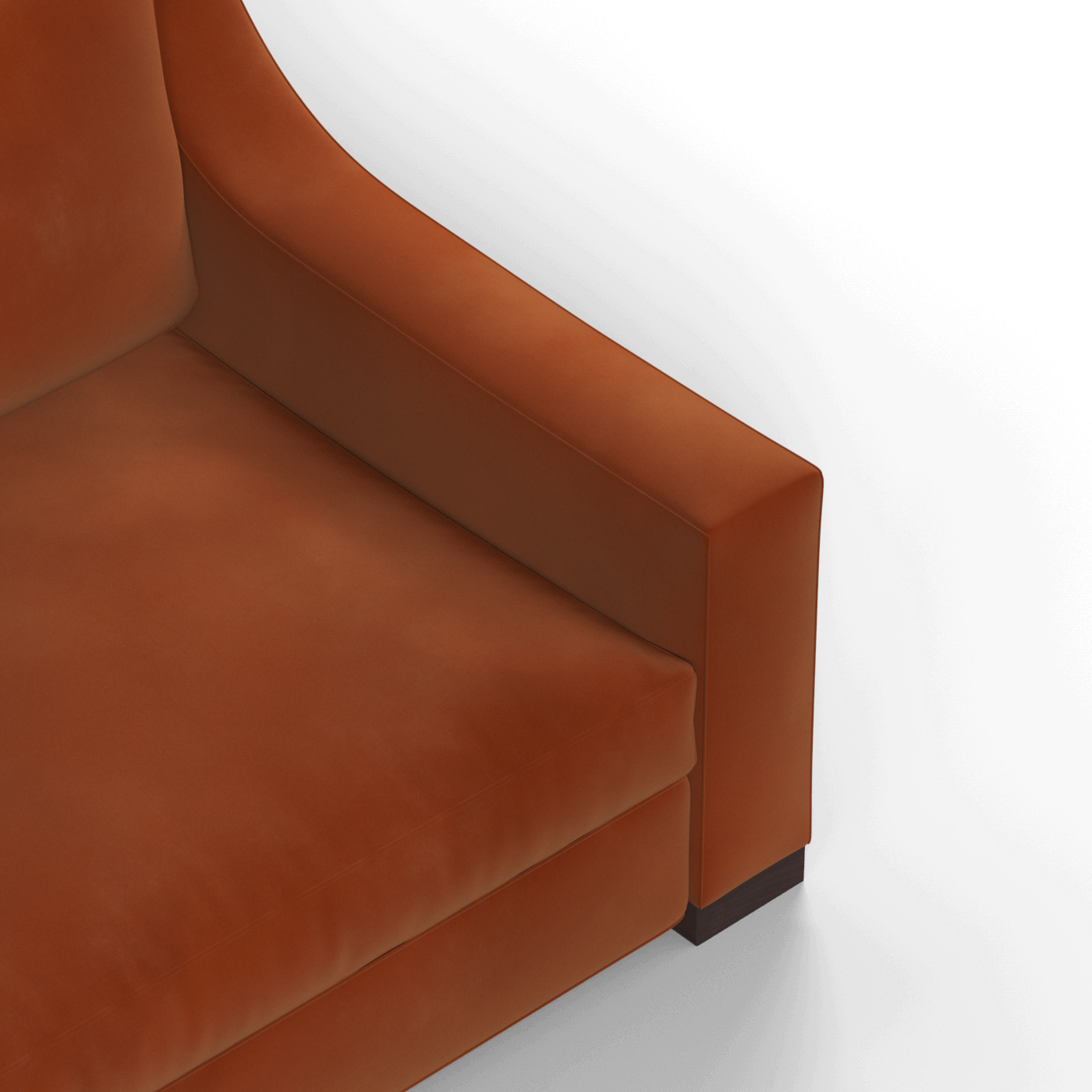Louis 2 Seater Sofa — Structured Design with Tapered Arms