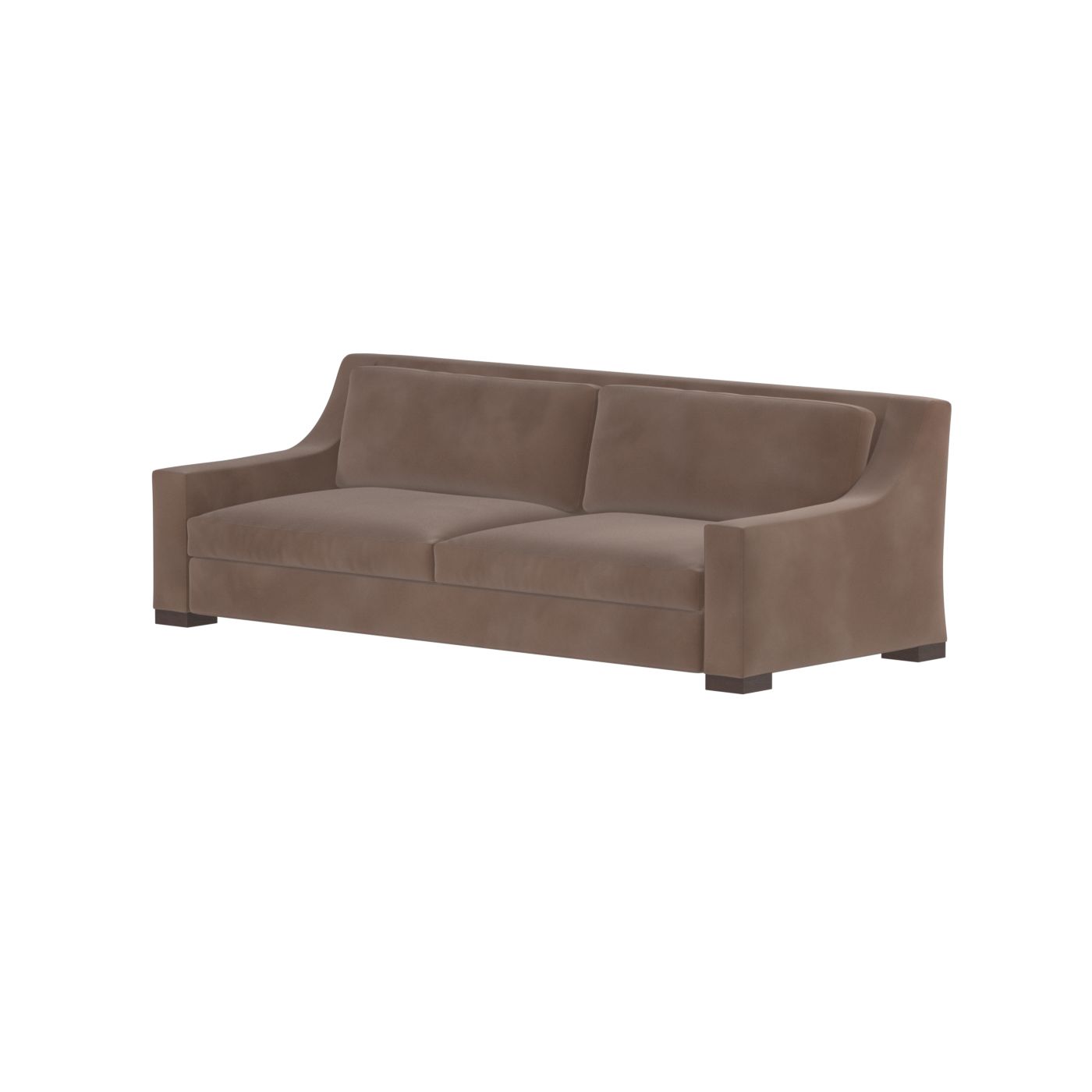 Louis 2 Seater Sofa — Structured Design with Tapered Arms