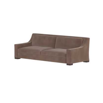 Louis 2 Seater Sofa — Structured Design with Tapered Arms
