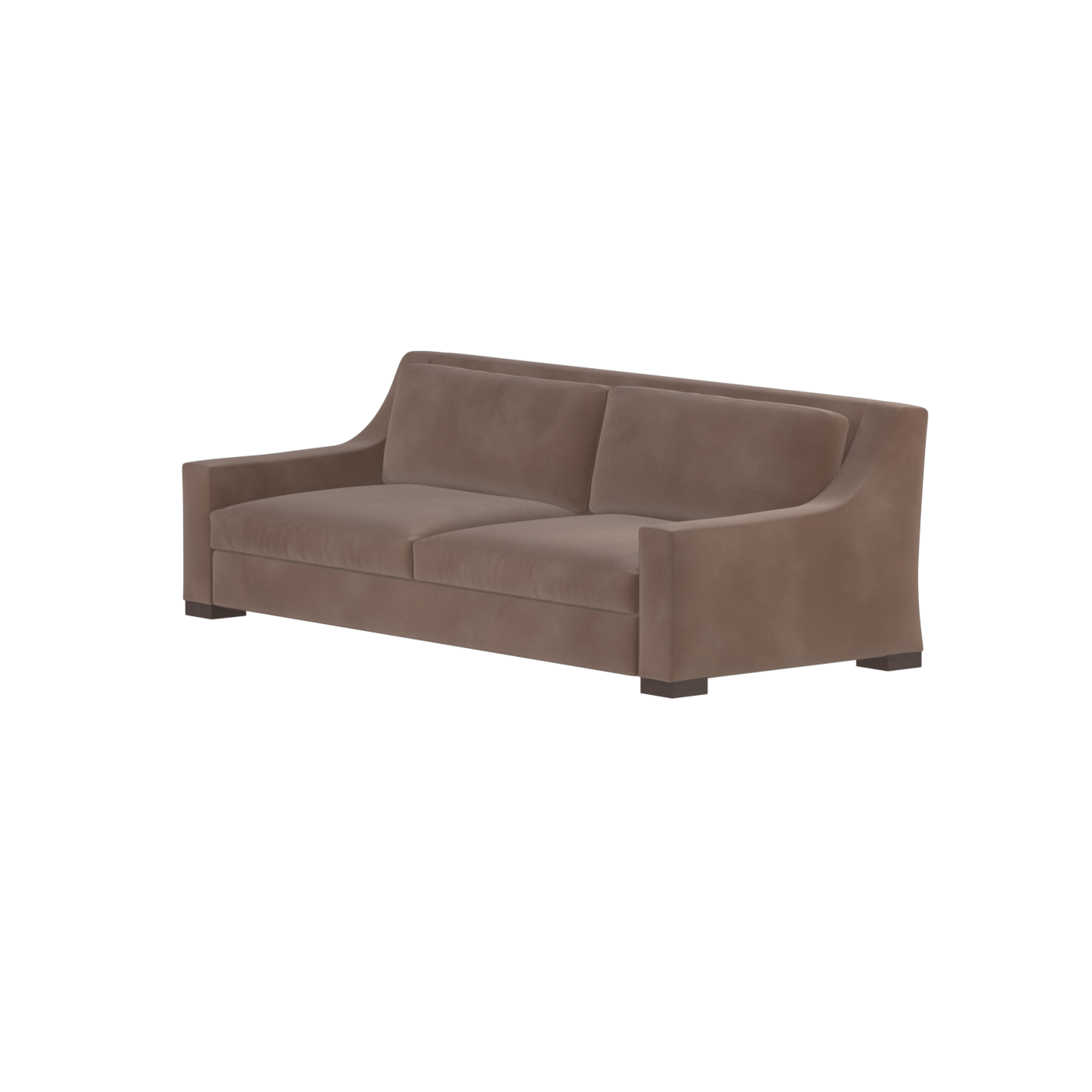 Louis 2 Seater Sofa — Structured Design with Tapered Arms