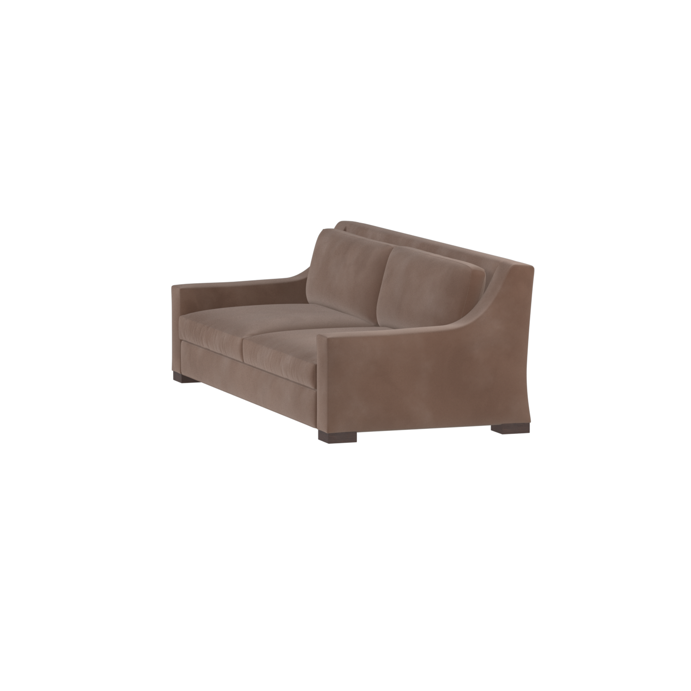 Louis 2 Seater Sofa — Structured Design with Tapered Arms